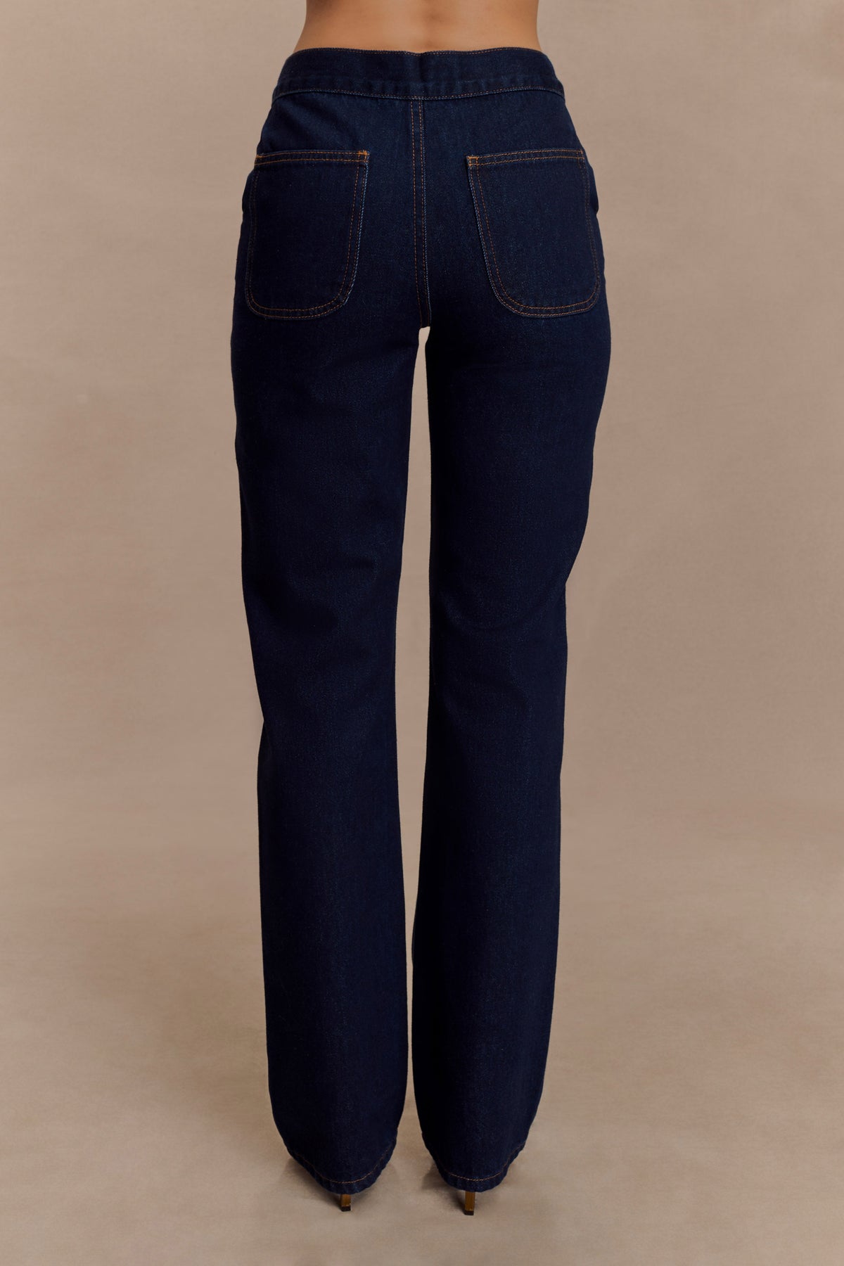 Remington V Front Straight Leg Jeans - Indigo Blue #2