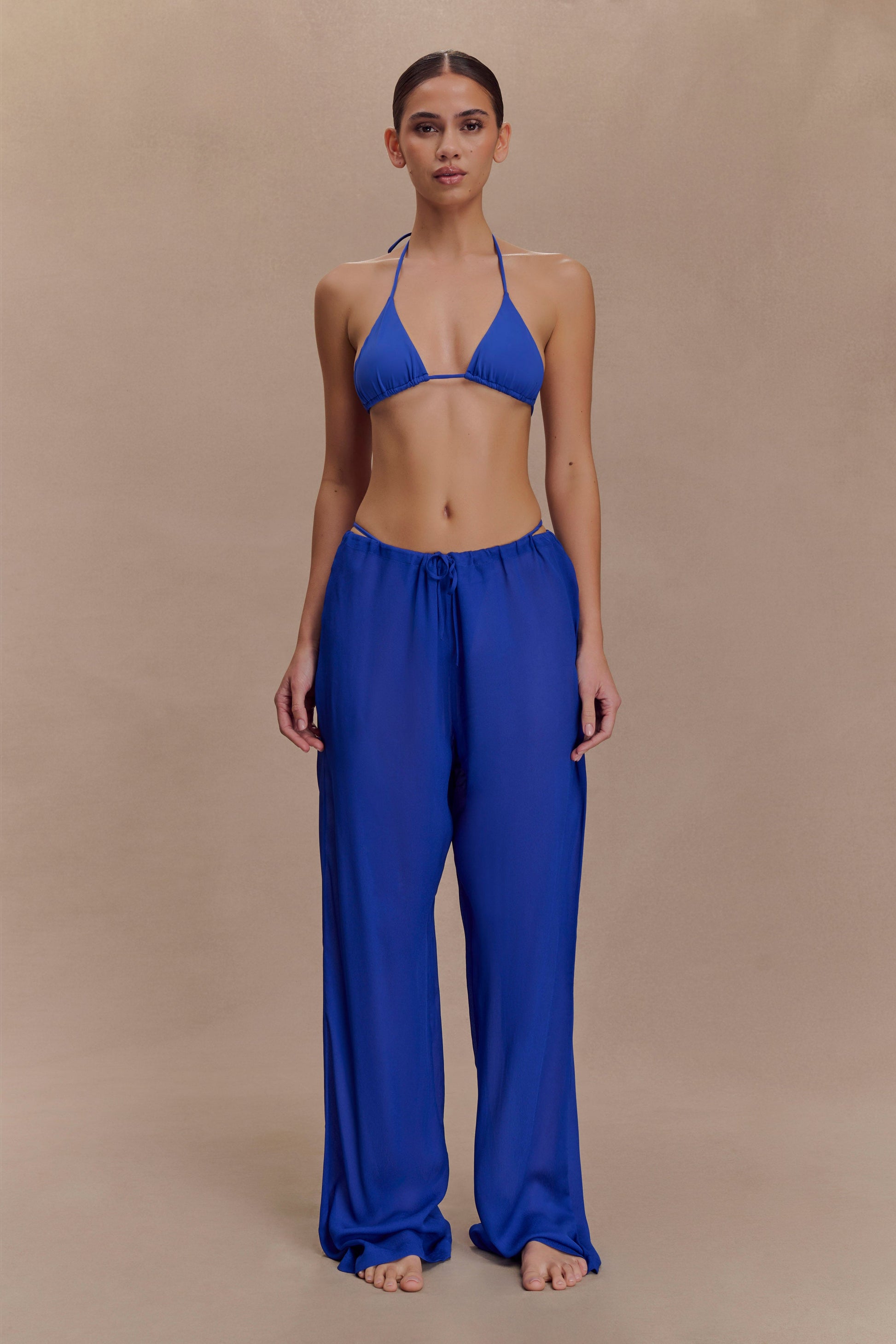 Tonya Sheer Straight Leg Pant - Cobalt Blue #2
