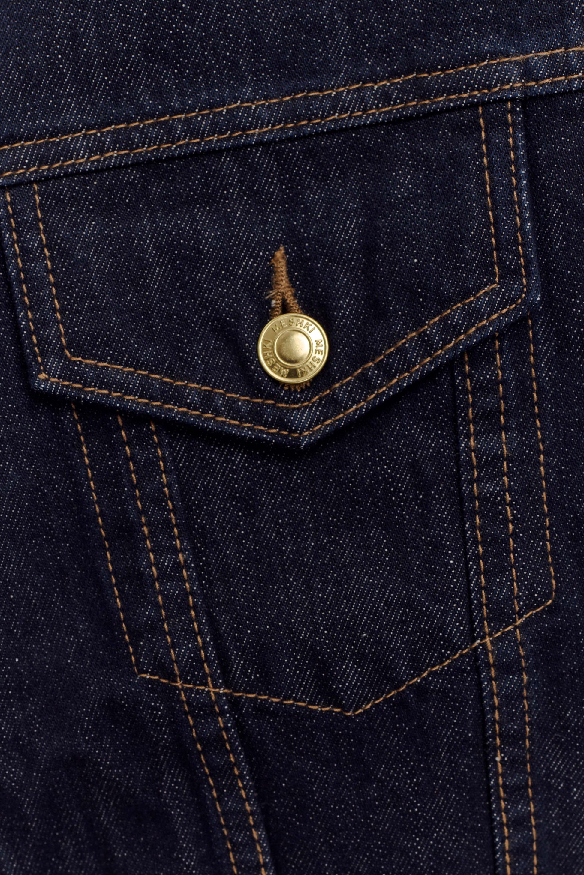 Kirra Cinched Denim Jacket - Washed Indigo Blue #9