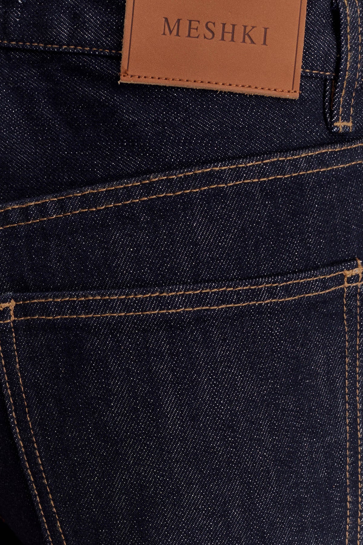 Mannon Mid Rise Denim Jeans - Washed Indigo Blue #6