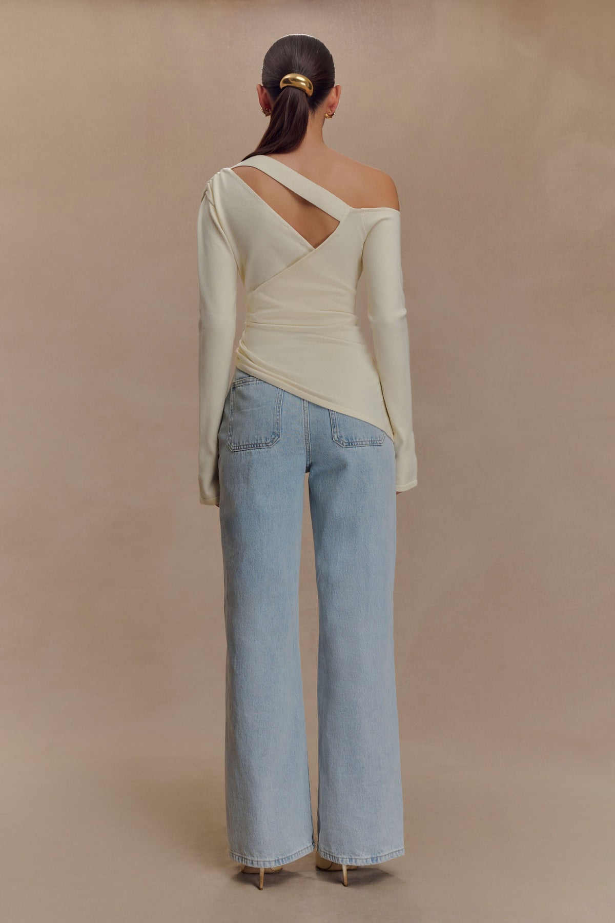 Miles Off Shoulder Knit Top - Ivory #6