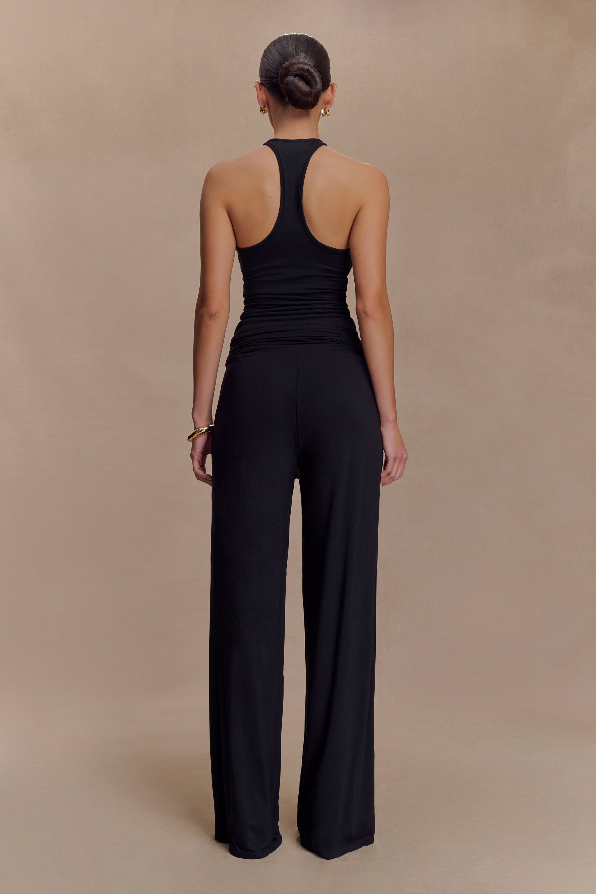 Ramona Modal Straight Leg Pant - Black #3