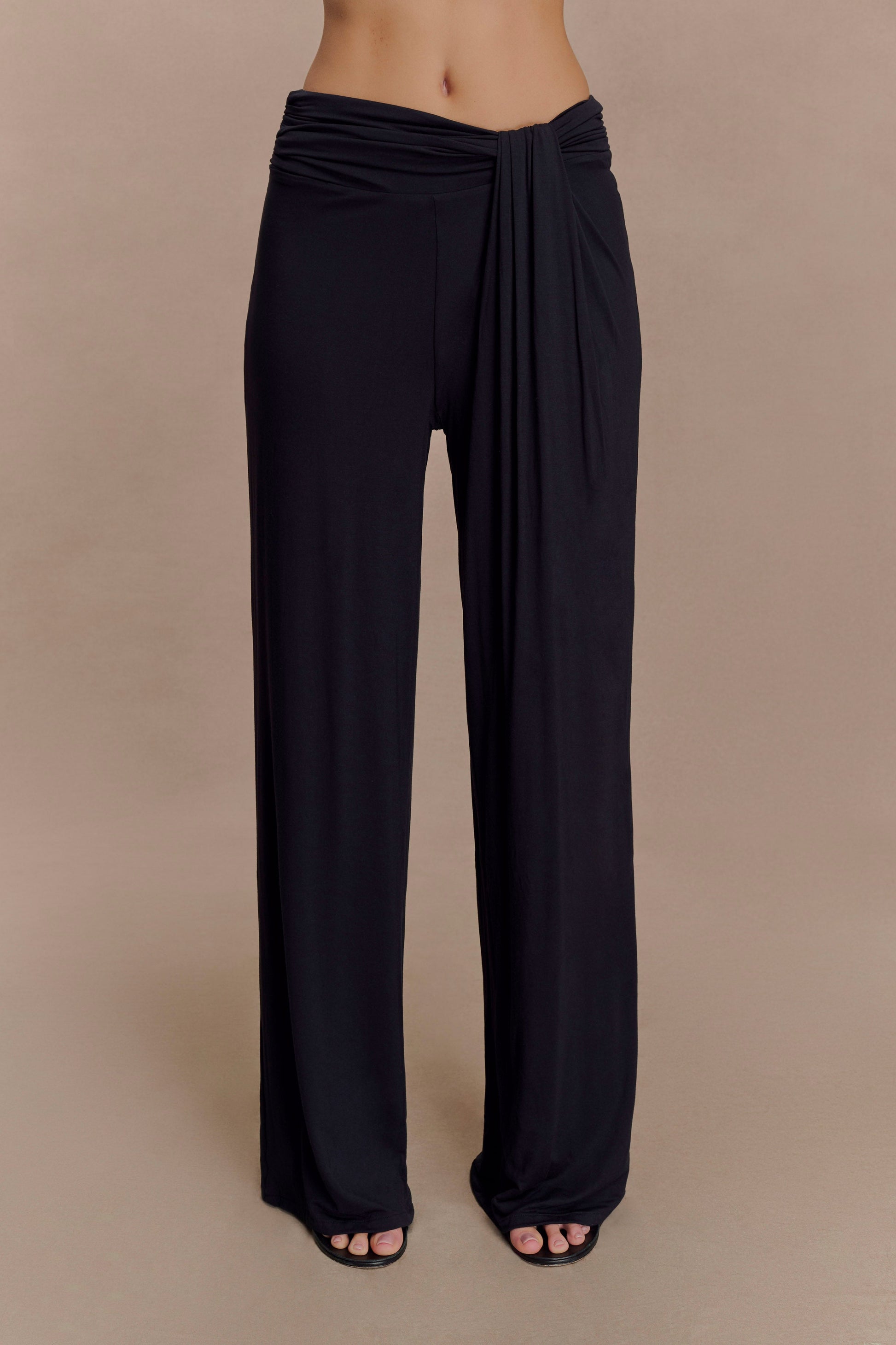 Ramona Modal Straight Leg Pant - Black #4