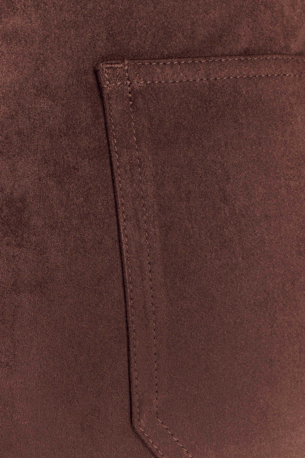 Logan Faux Suede Pants - Dark Chocolate #7