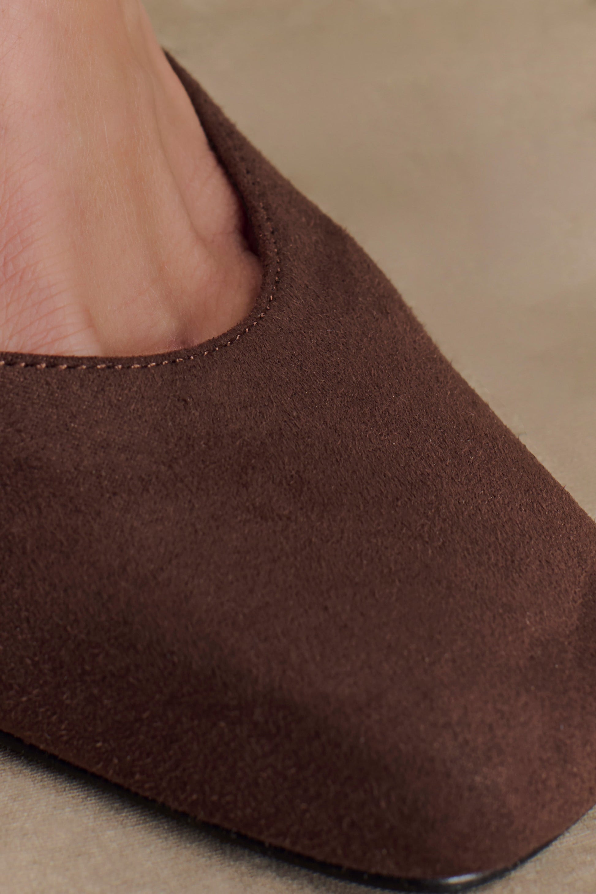 Kaleen Faux Suede Wedge Heel - Chocolate #5