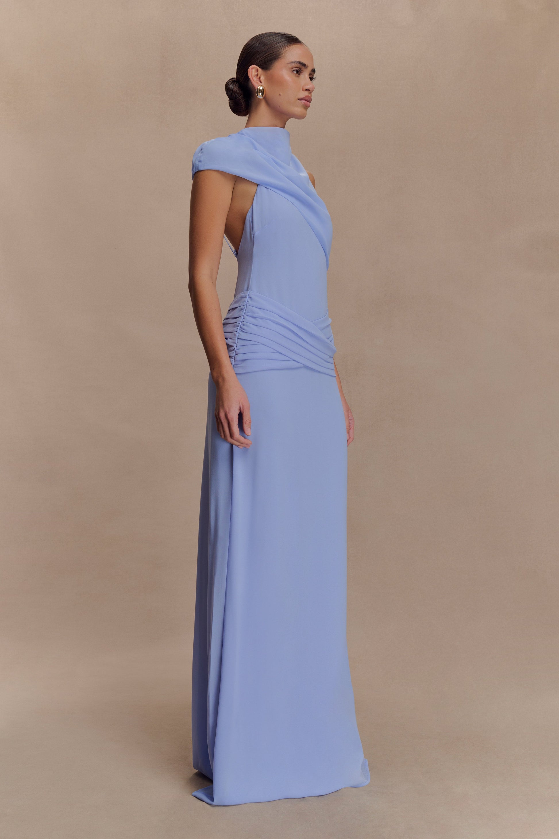 Analia Chiffon Maxi Dress - Lilac #4