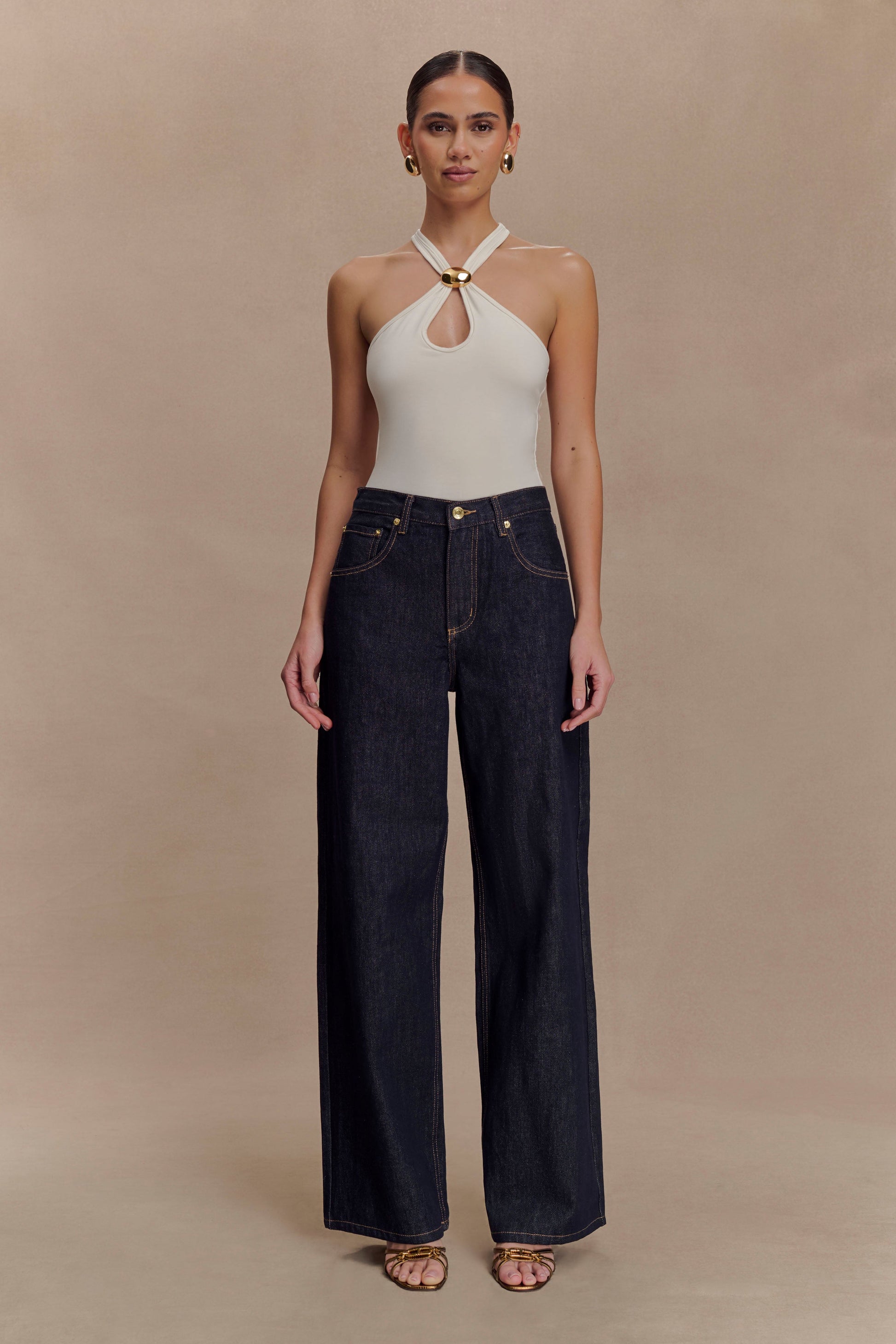 Ramona Modal Tank Top With Hardware - Ivory #5