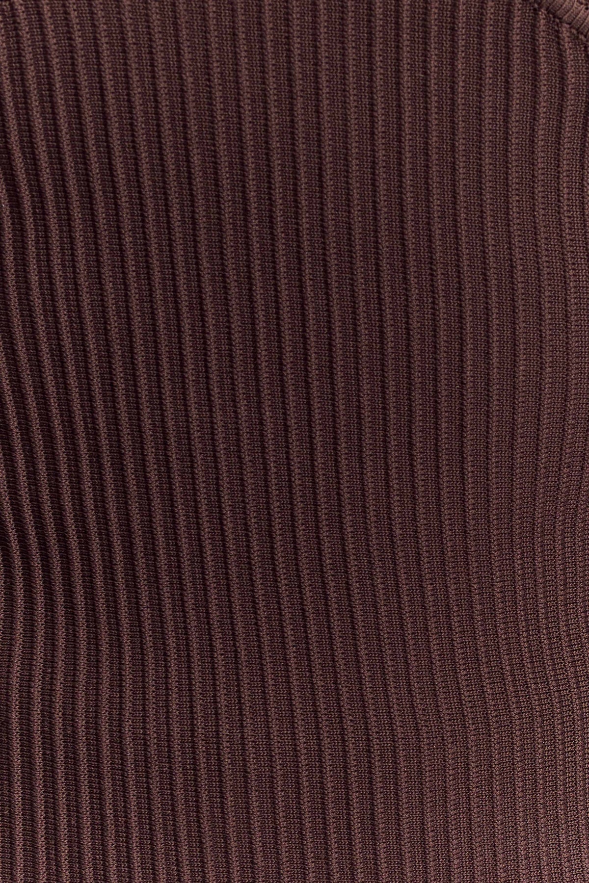 Elodie Strapless Cupped Knit Top - Chocolate #7