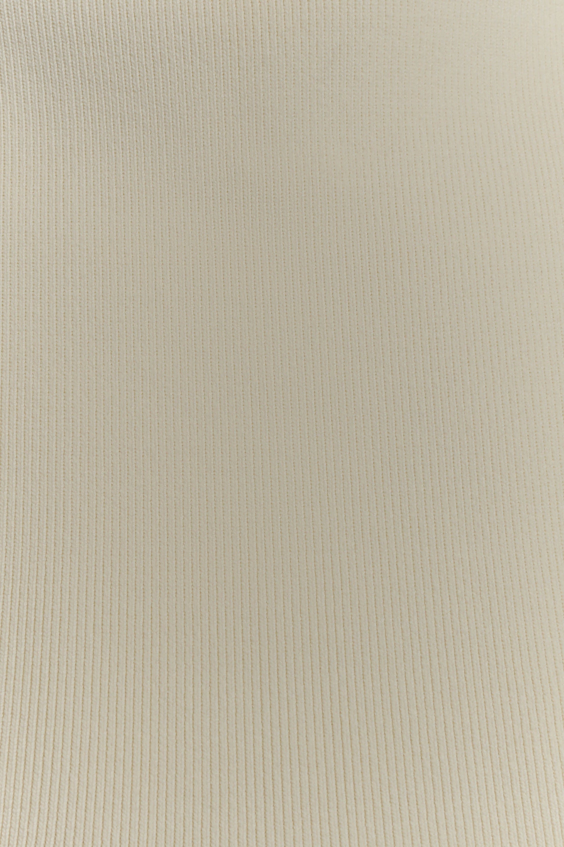 Romaine High Neck Bandage Knit Top - Ivory #7