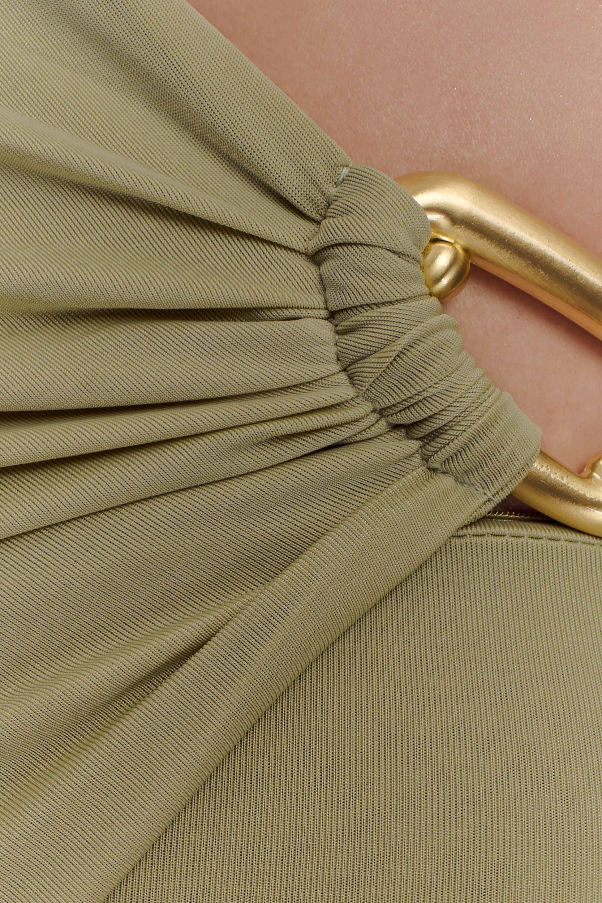 Ashford Asymmetrical Slinky Maxi Dress - Sage #5