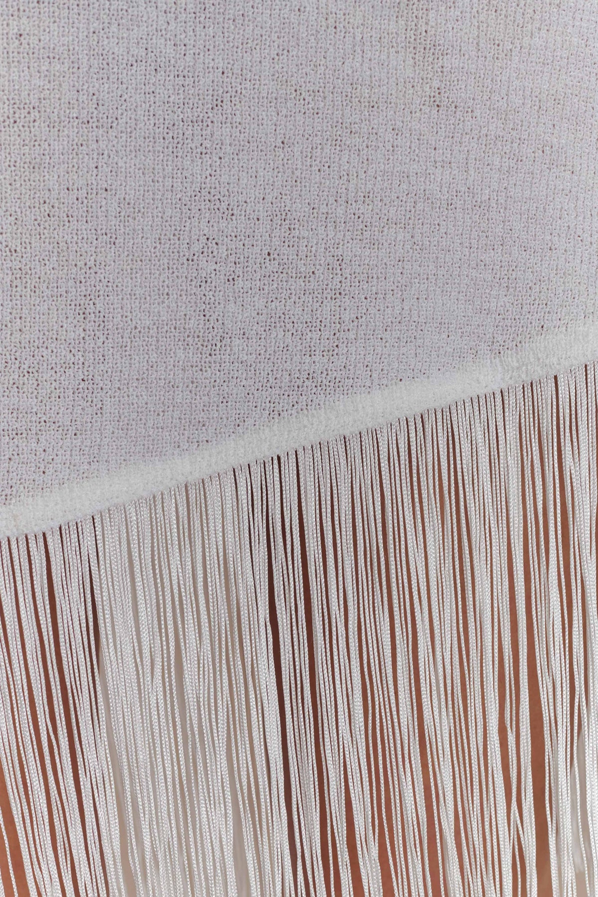 Kayden Fringe Off Shoulder Knit Mini Dress - Ivory #5