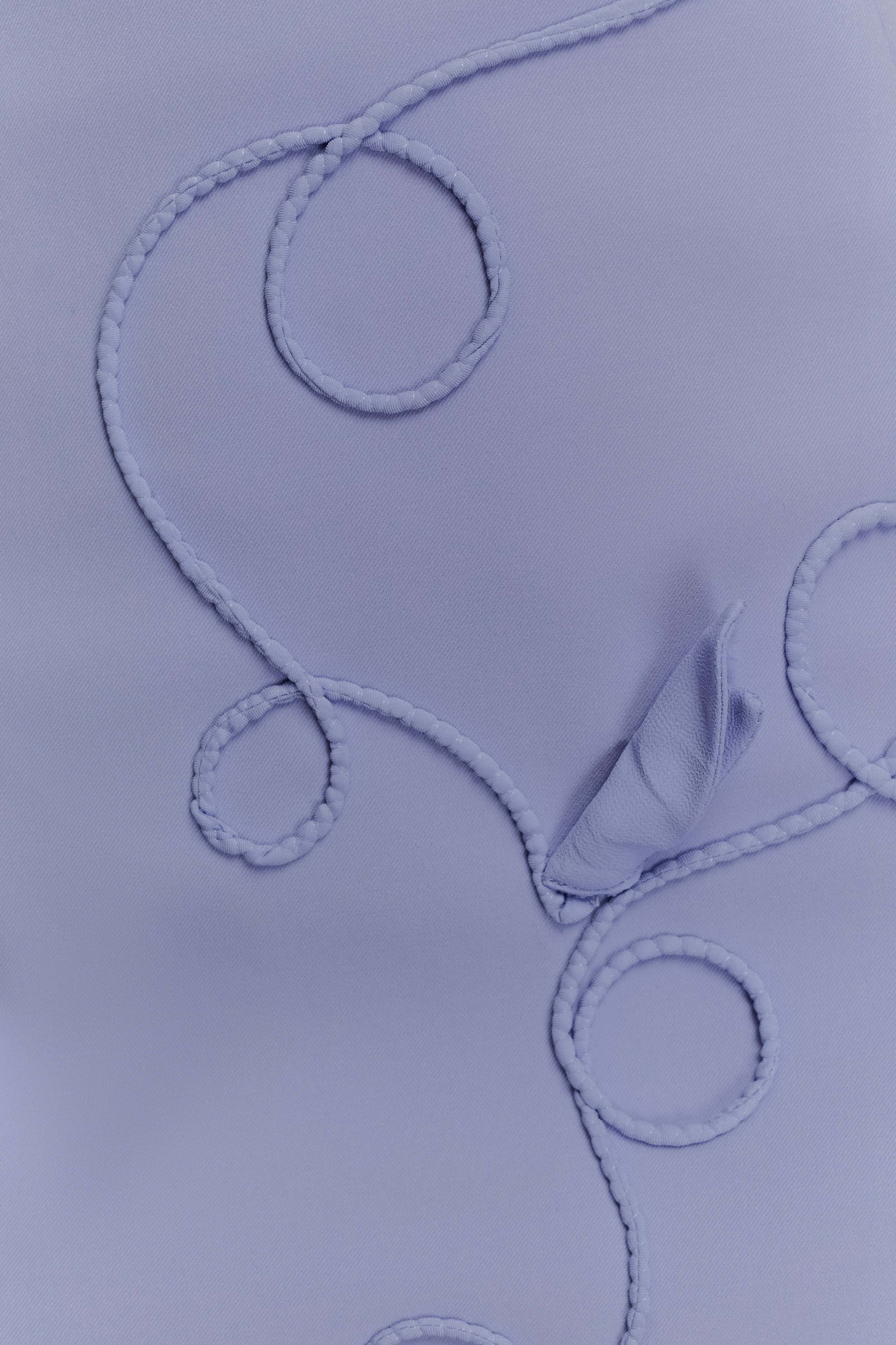 Skyler Suiting Embroidered Mini Dress - Lilac #4