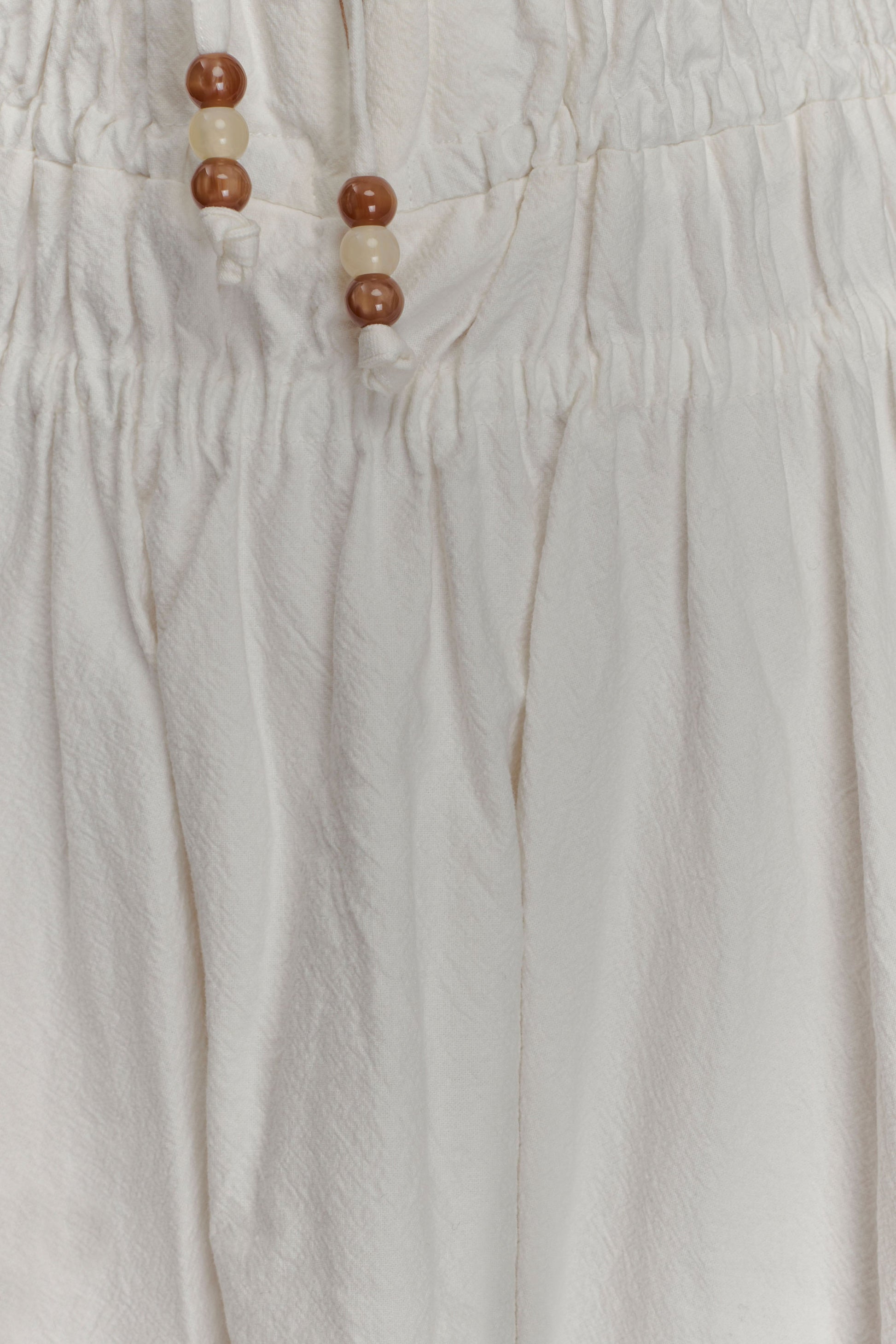 Elias Shirred Cotton Midi Dress - White #6