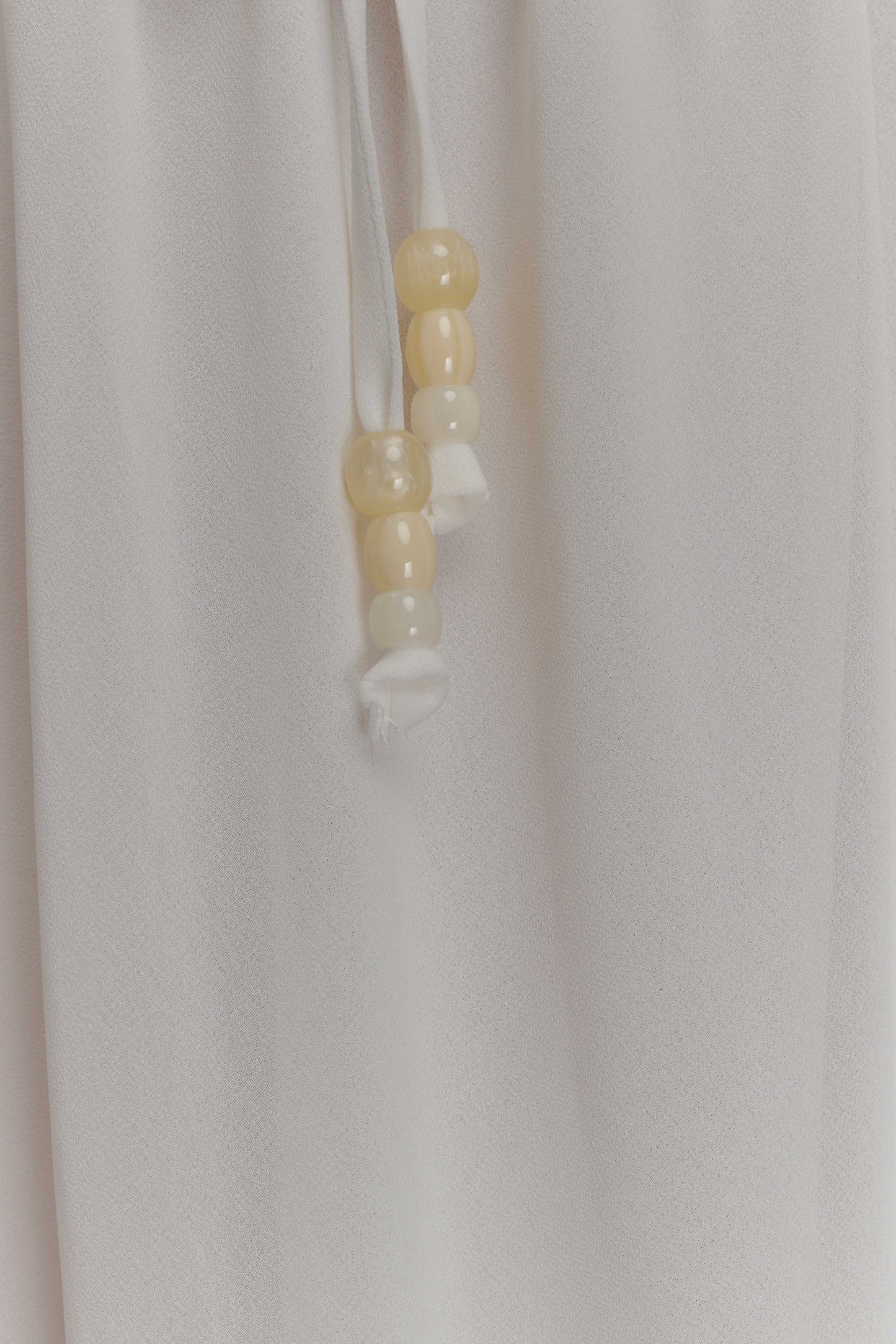 Carlie Chiffon Cross Tie Top - Ivory