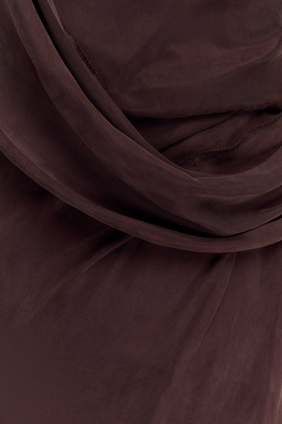 Lorieanne Draped Maxi Dress - Dark Chocolate