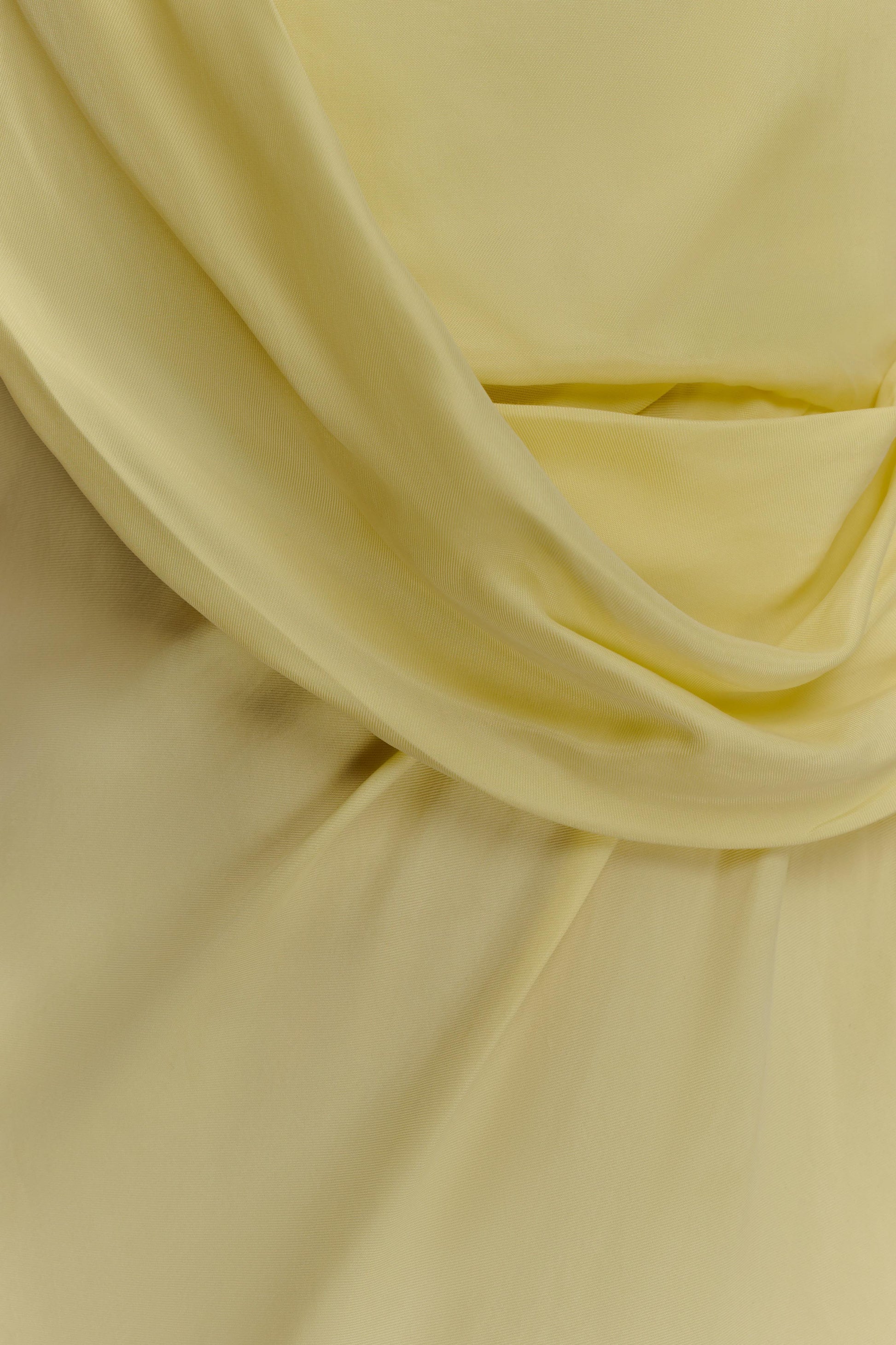Lorieanne Draped Maxi Dress - Lemon #6