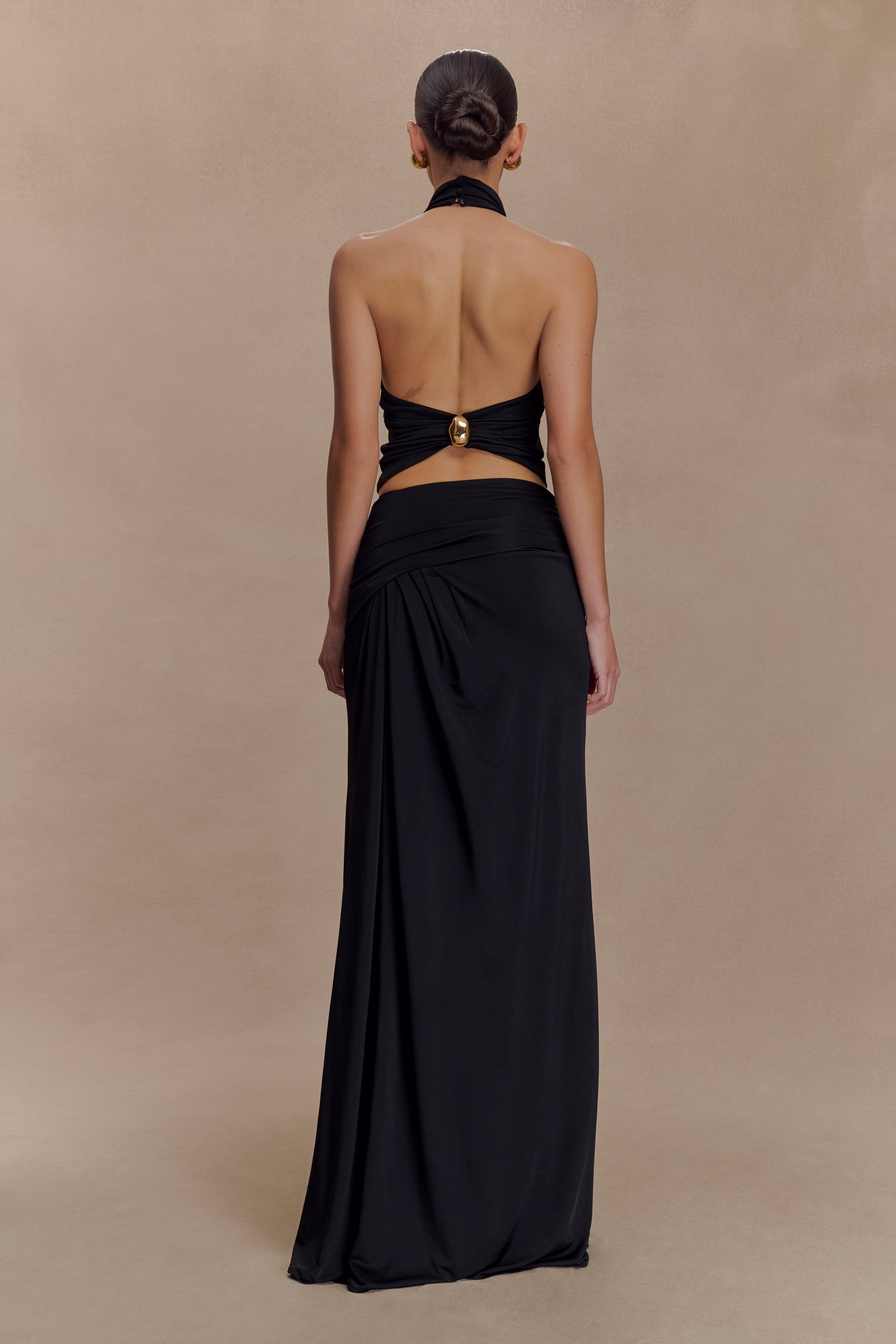 Calandra Slinky Maxi Skirt - Black #2