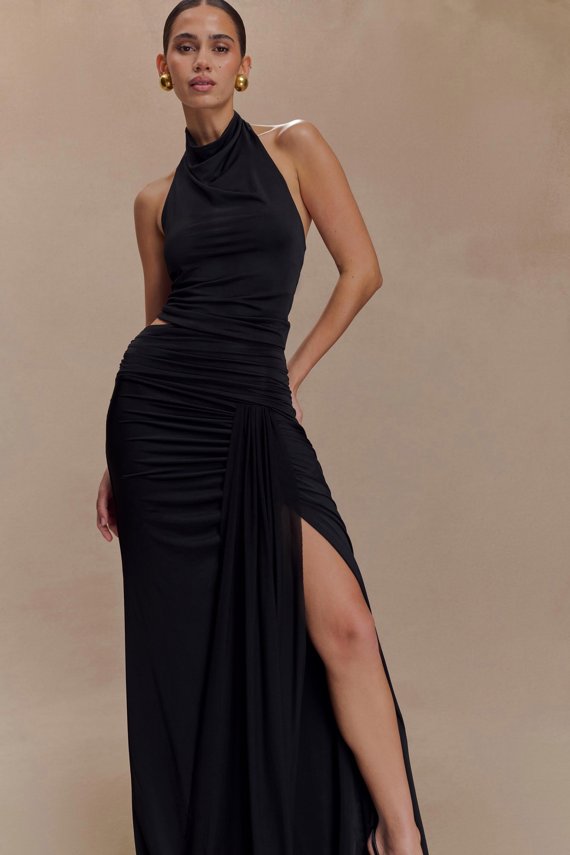 Calandra Slinky Maxi Skirt - Black #3