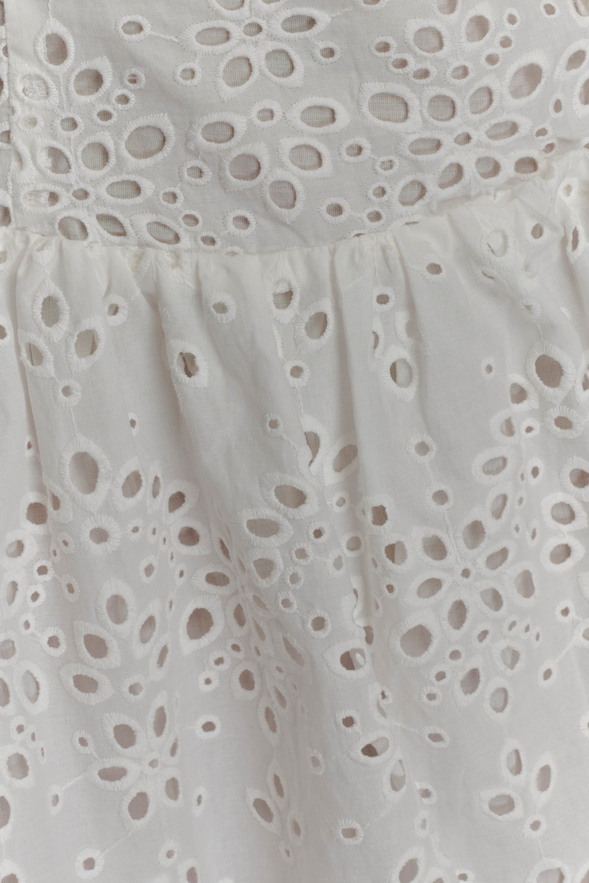 Carlina Broderie Mini Dress - White #7
