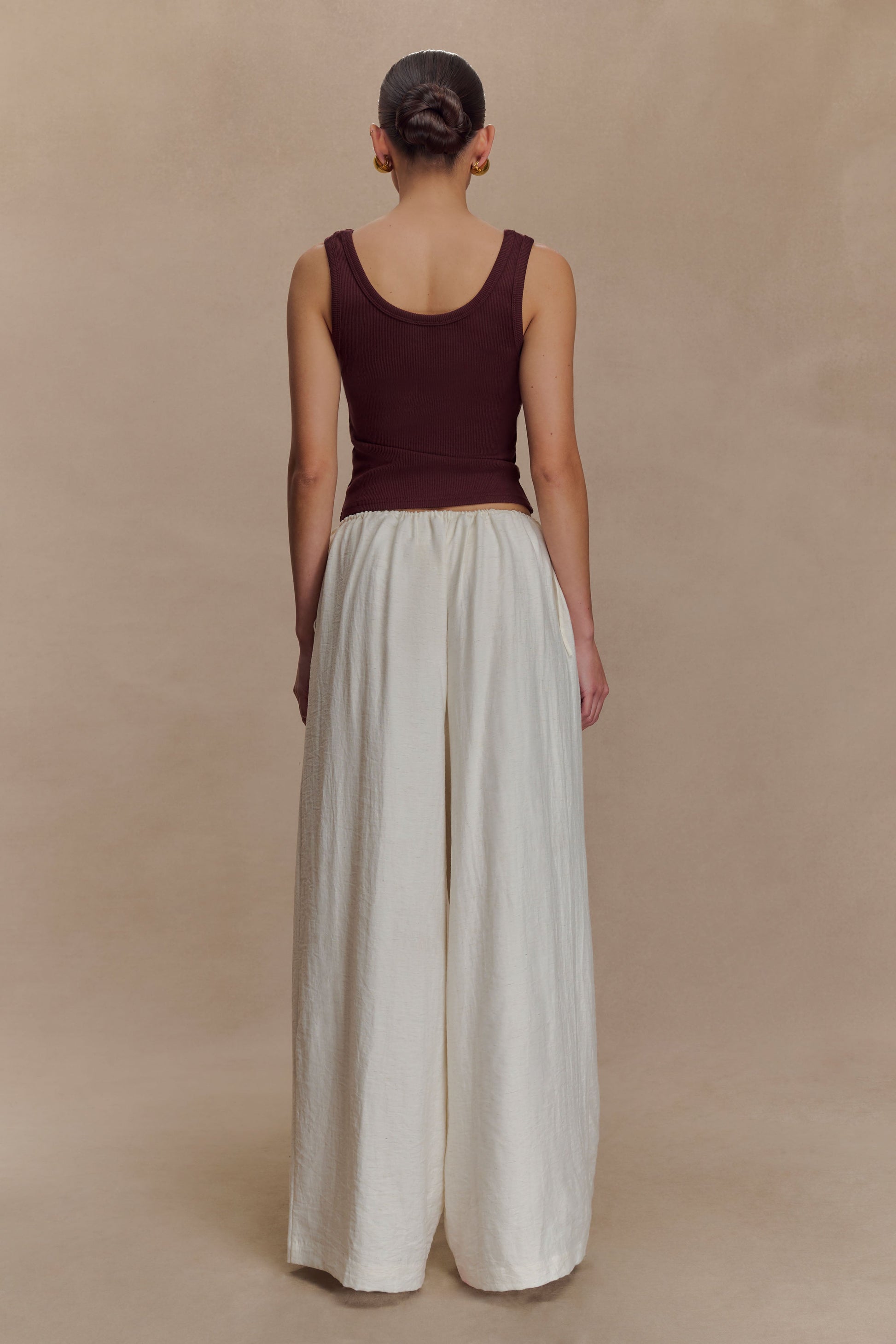 Callum Drawstring Straight Leg Pants - White #2