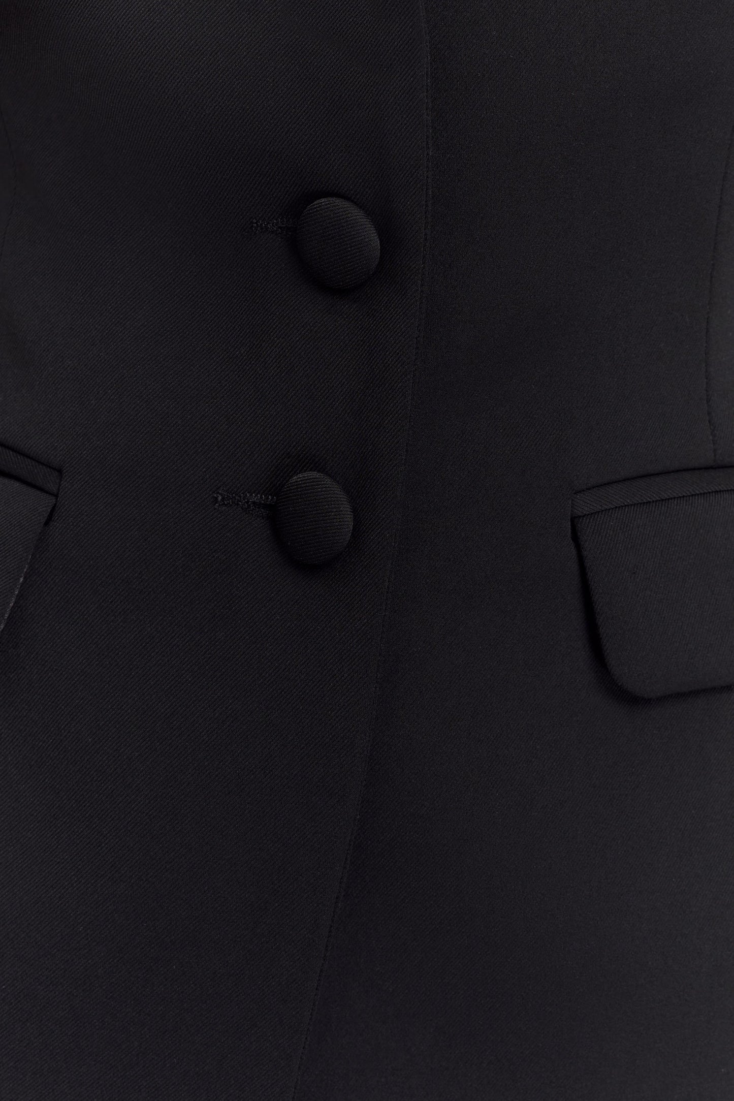 Opal Puff Sleeve Suiting Top - Black