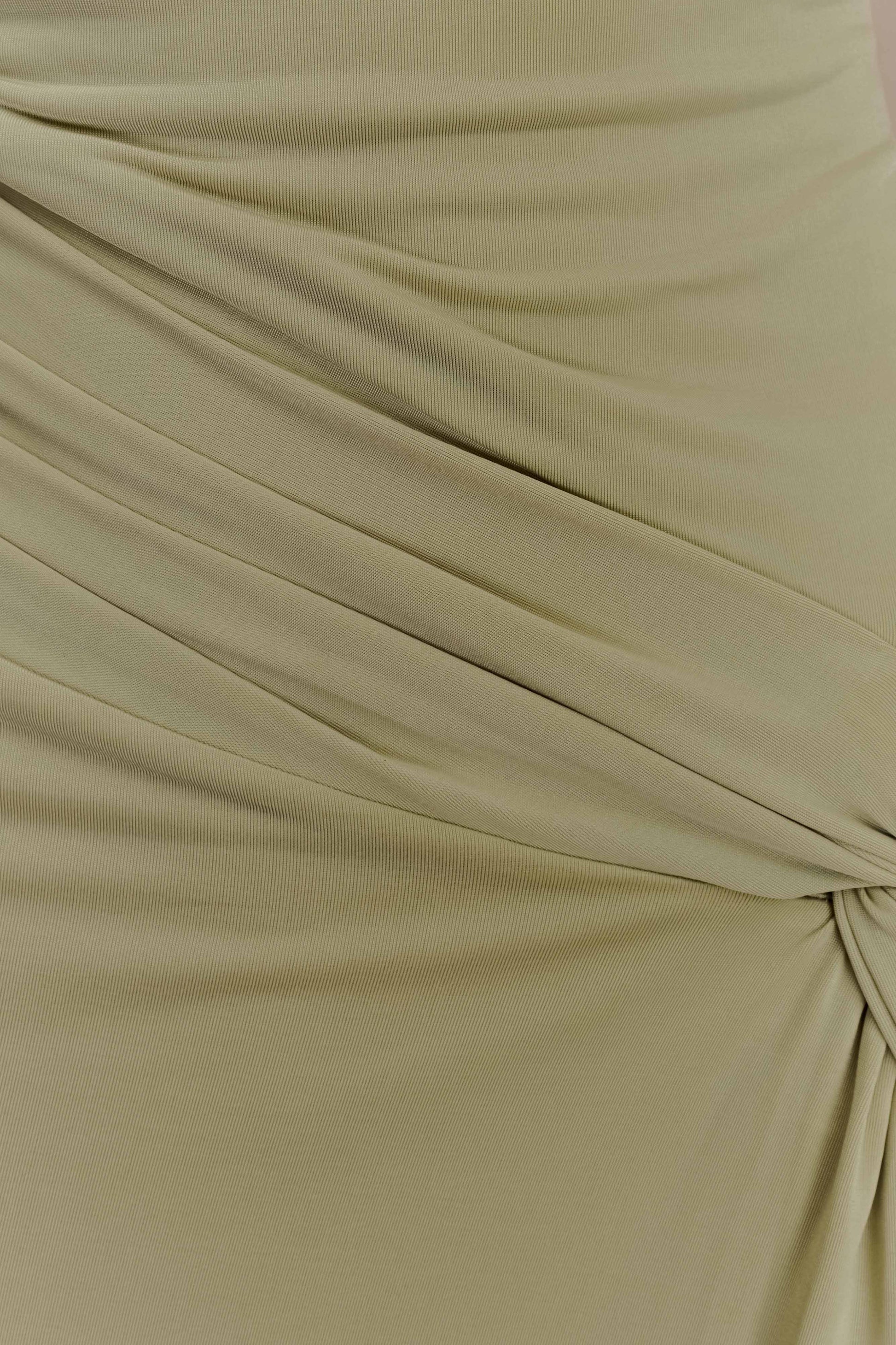 Deanna Long Sleeve Gathered Maxi Dress - Sage #5