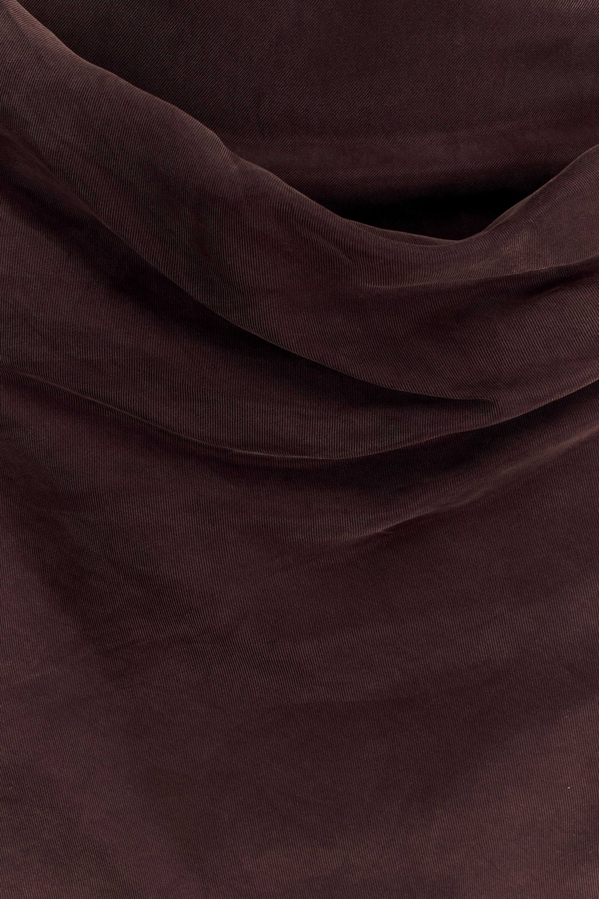 Bexley Draped Mini Dress - Dark Chocolate #4