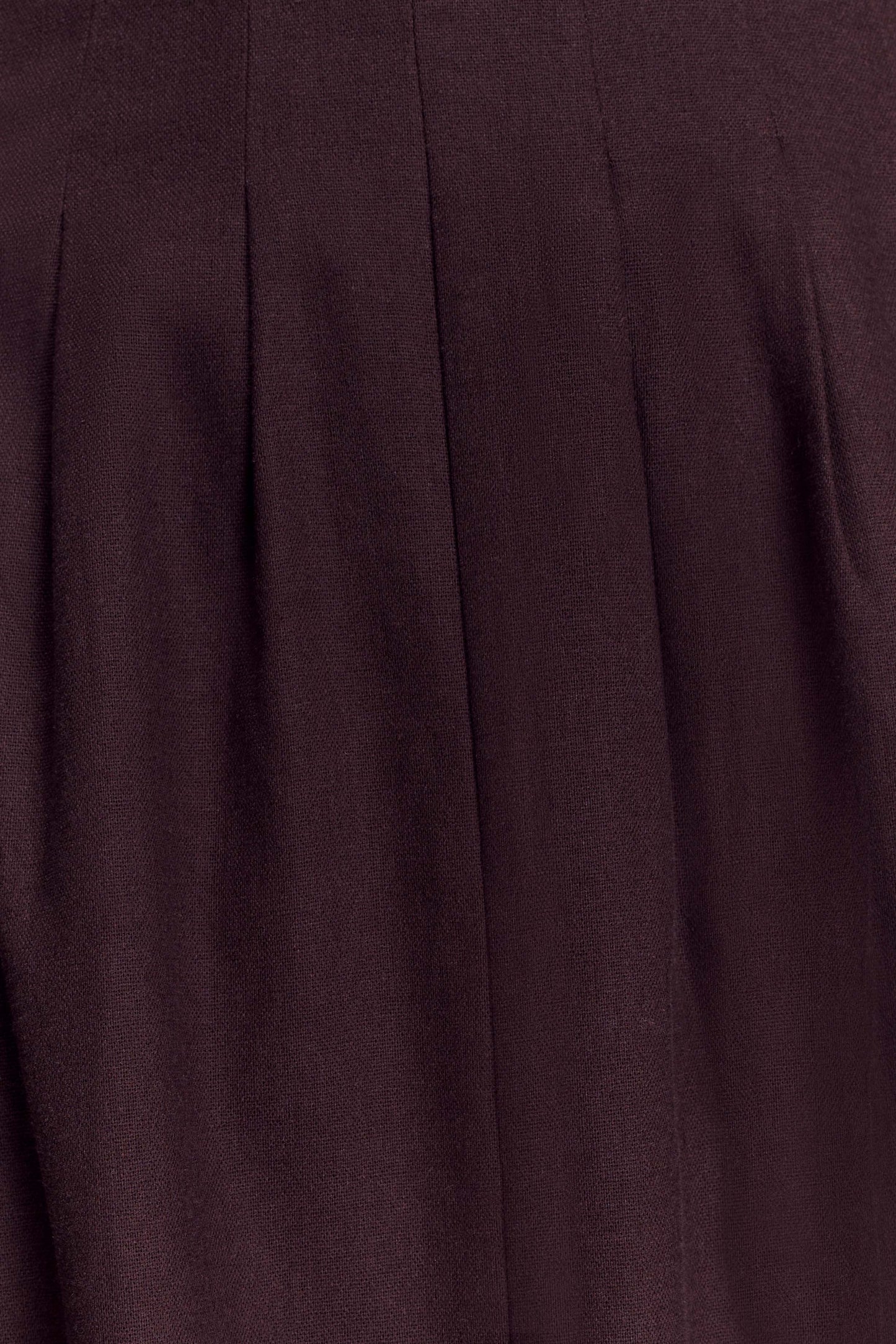 Aysha Buttoned Linen Midi Dress - Chocolate