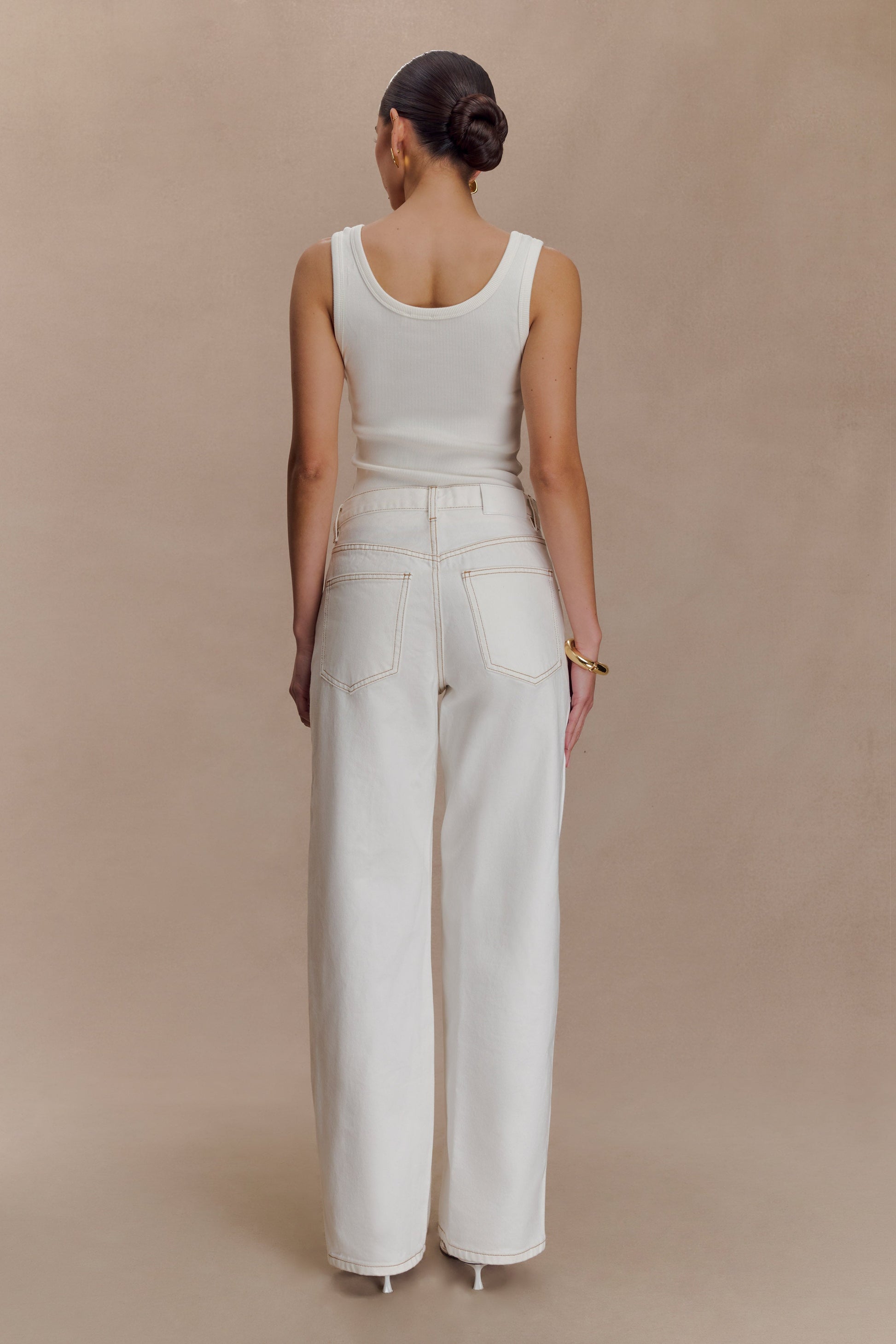 Maeva Scoop Tank Top - Ivory #6