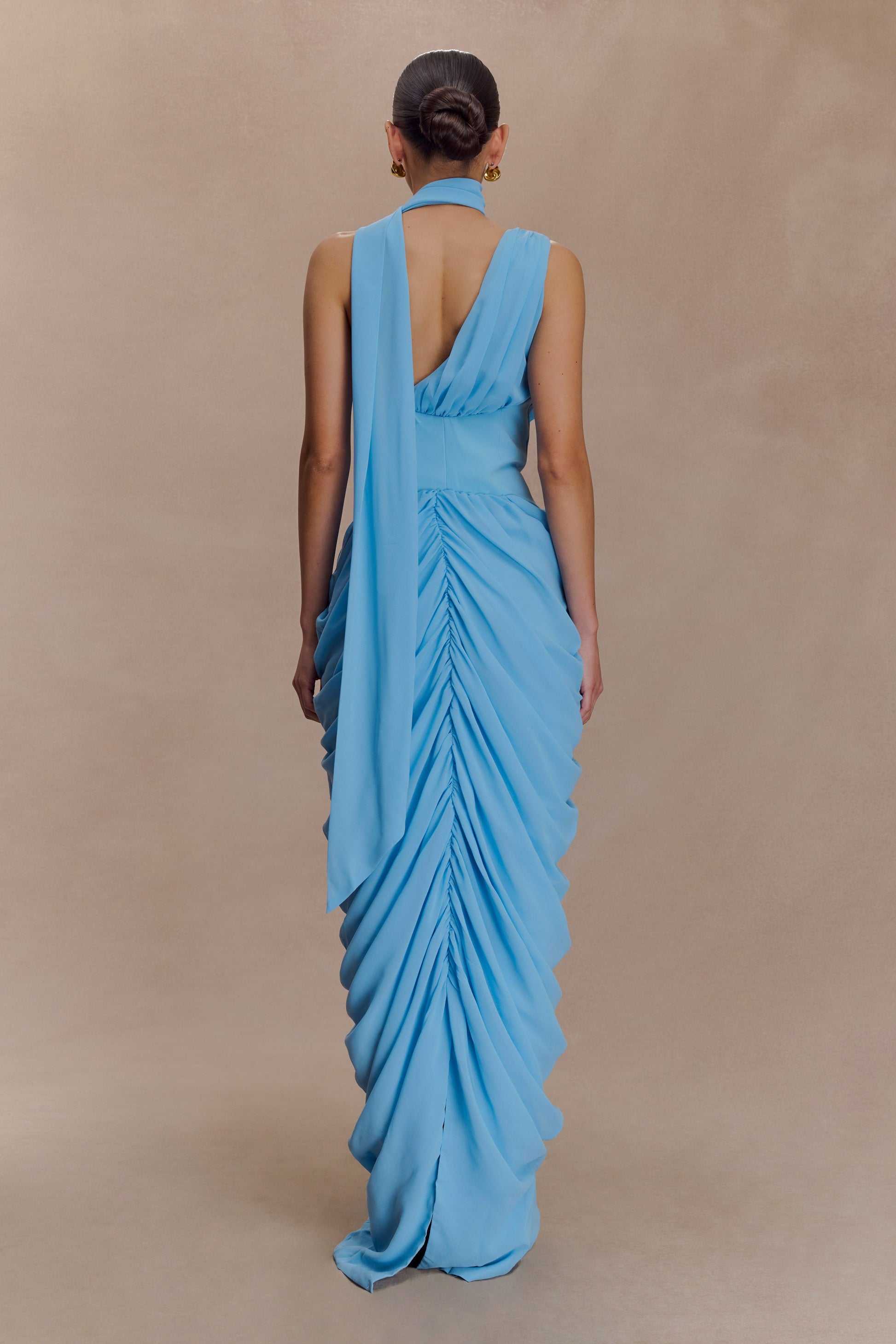 Alex Chiffon Maxi Dress - Blue #4