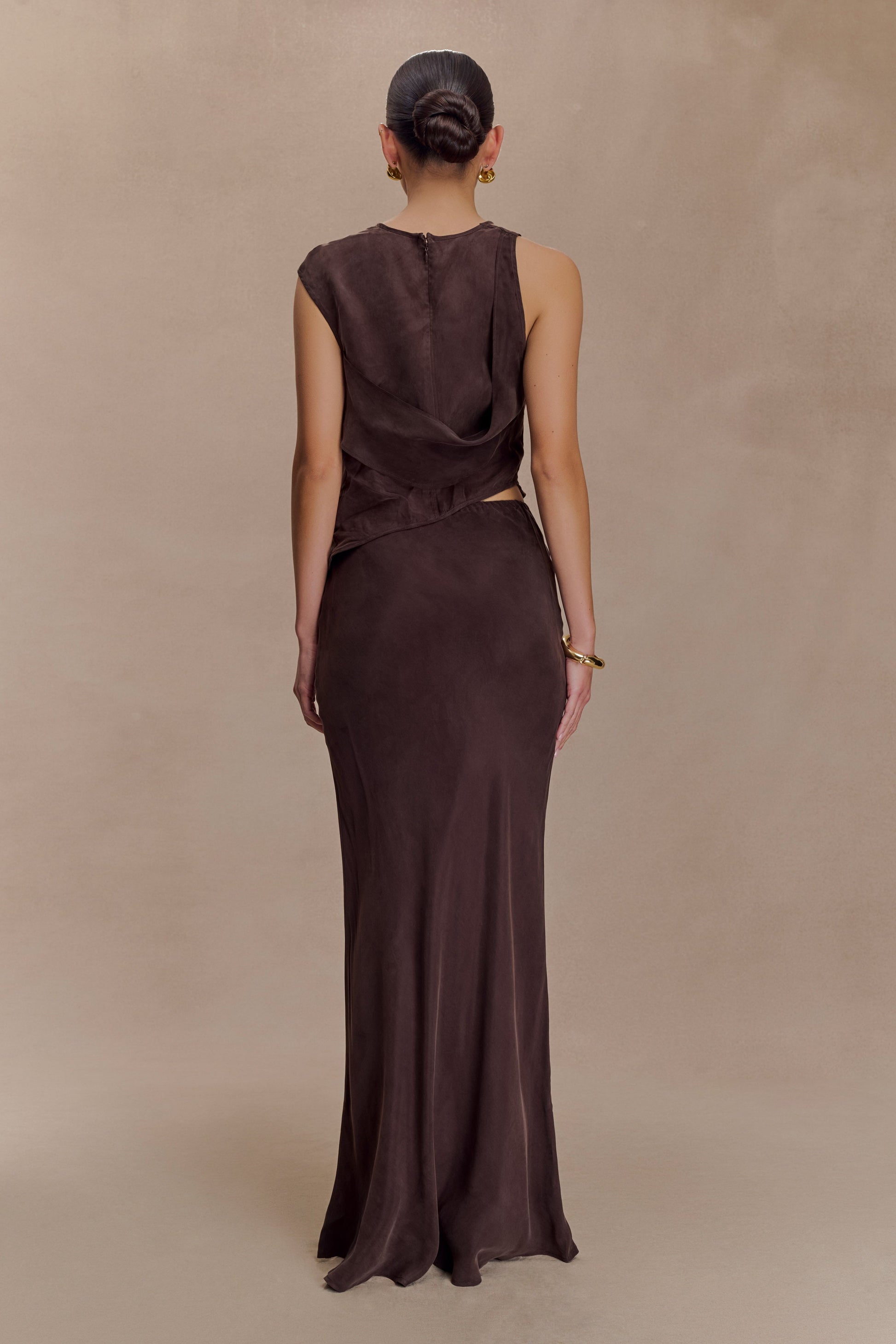 Violeta Maxi Skirt - Dark Chocolate #4