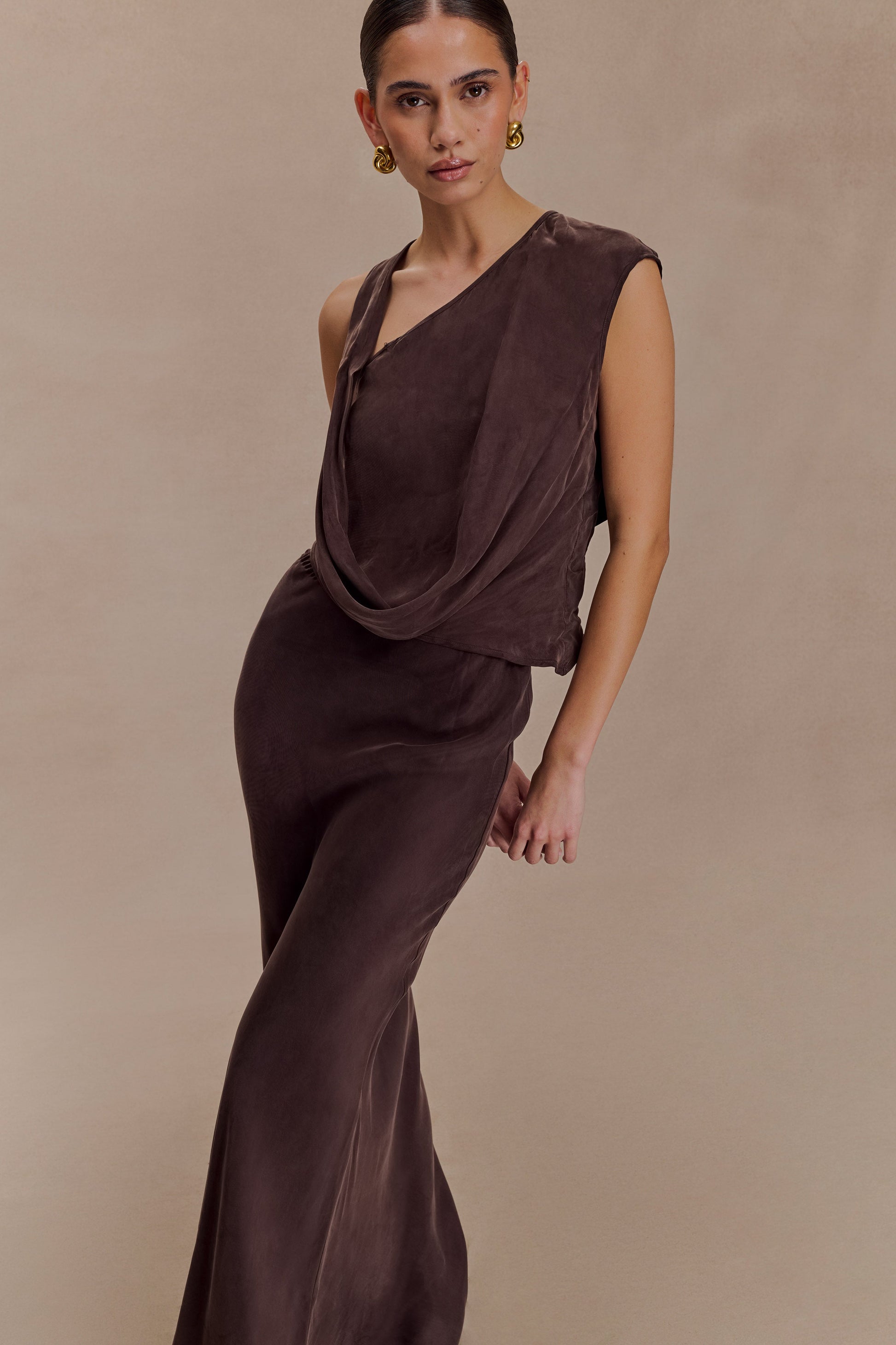 Violeta Maxi Skirt - Dark Chocolate #3