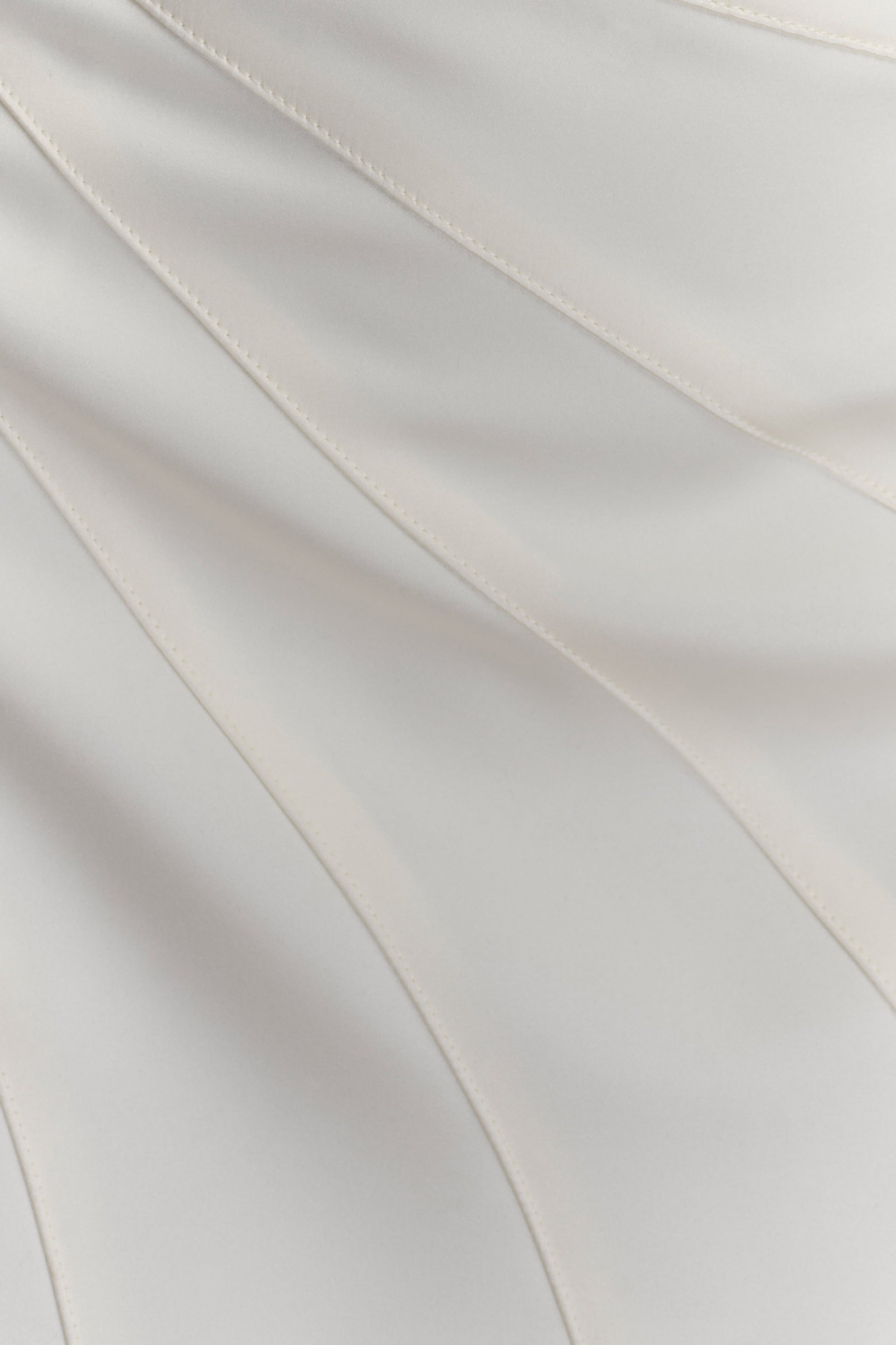 Atenea Satin Mini Dress - White #6