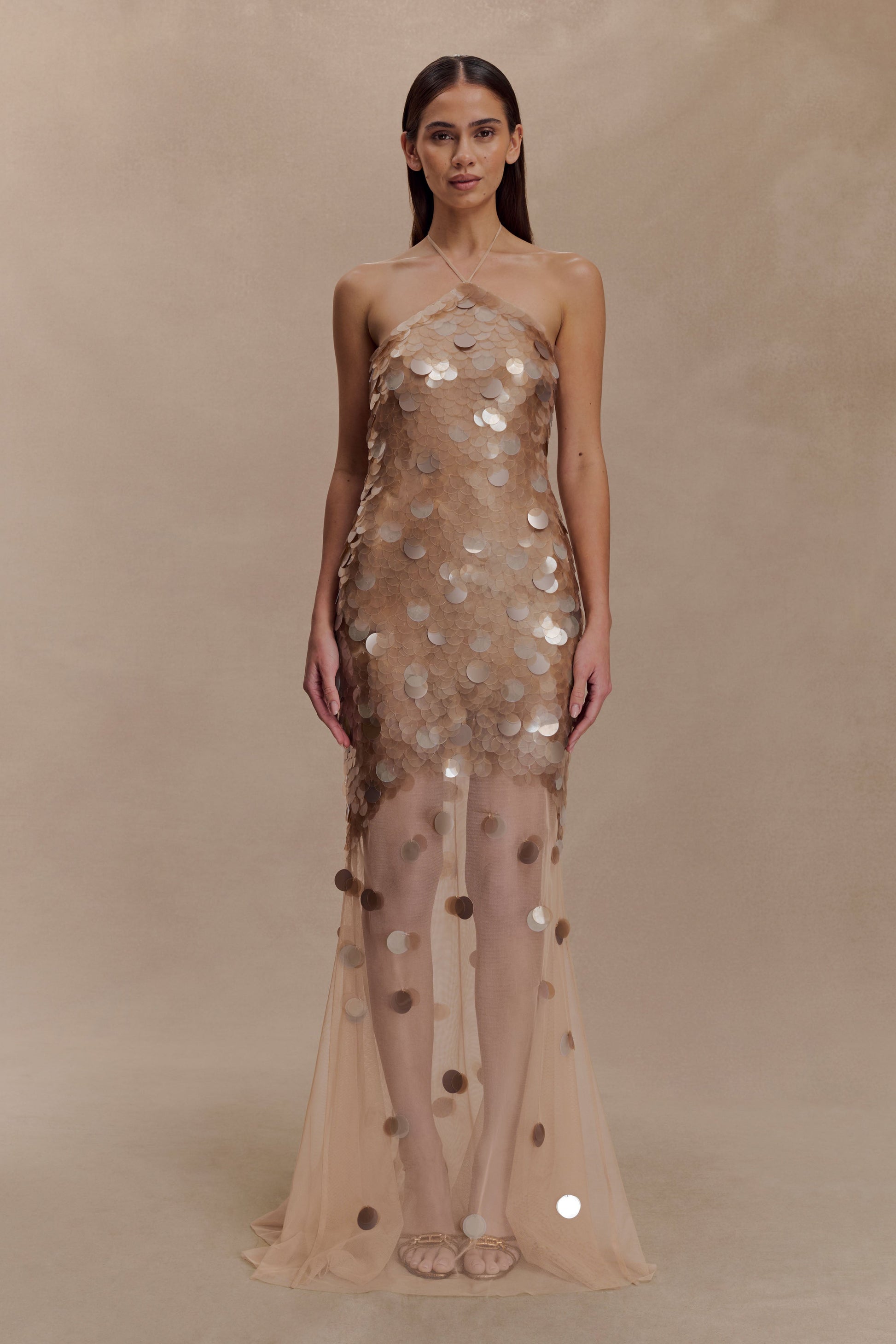 Jenny Hand Embellished Maxi Dress - Gold #6