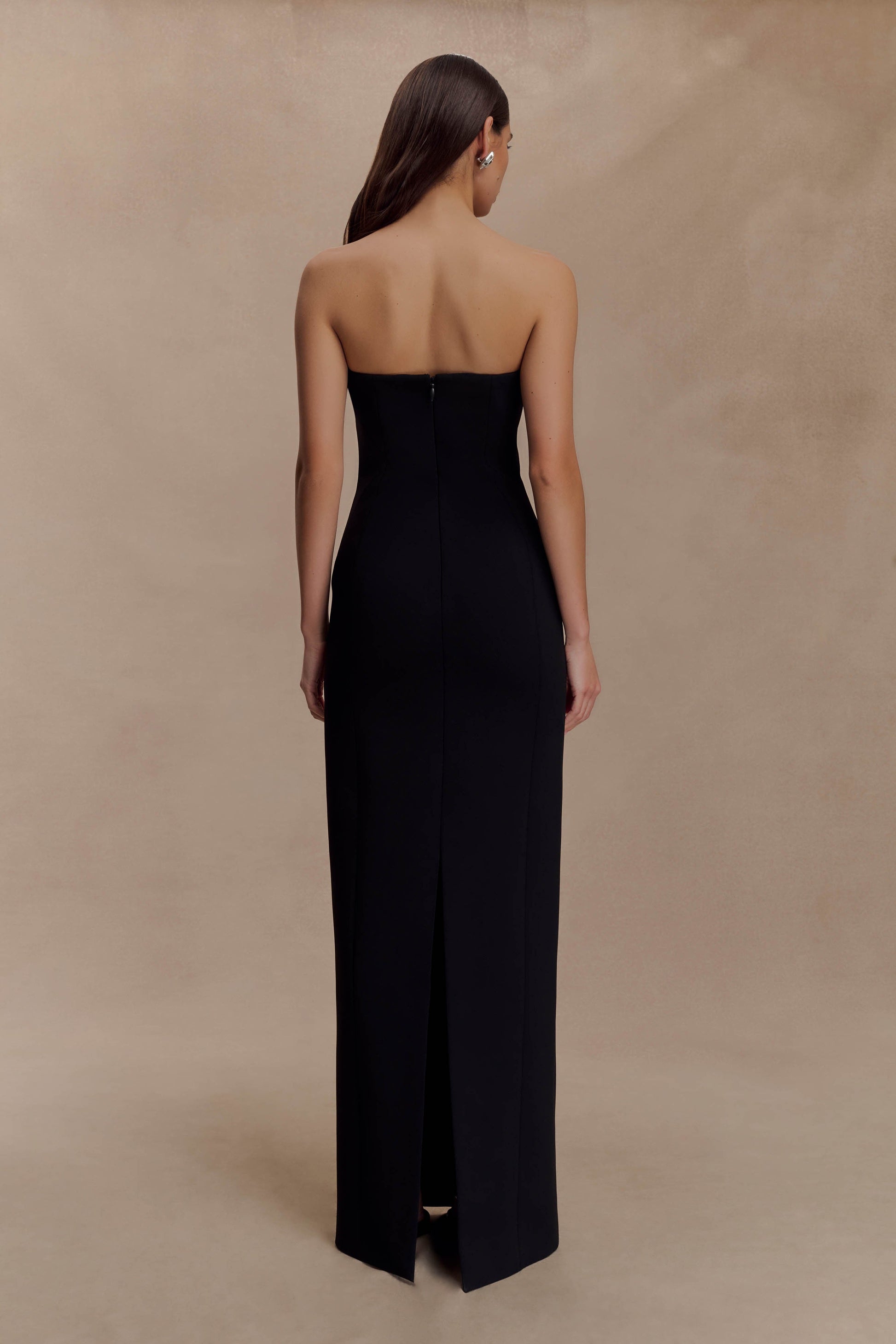 Kalila Strapless Crepe Maxi Dress - Black #2