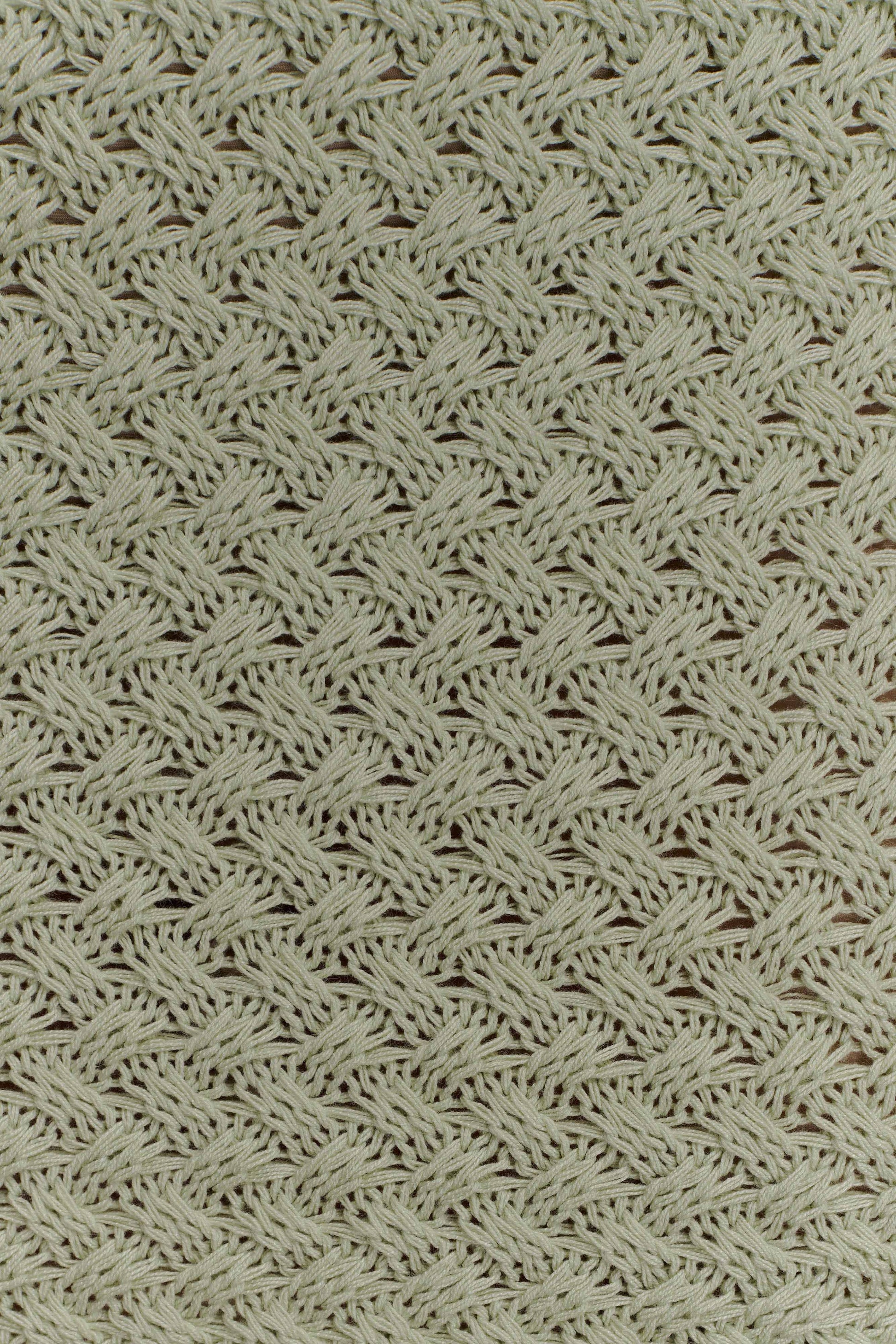 Terrymae Crochet Mini Skirt - Pastel Green #7