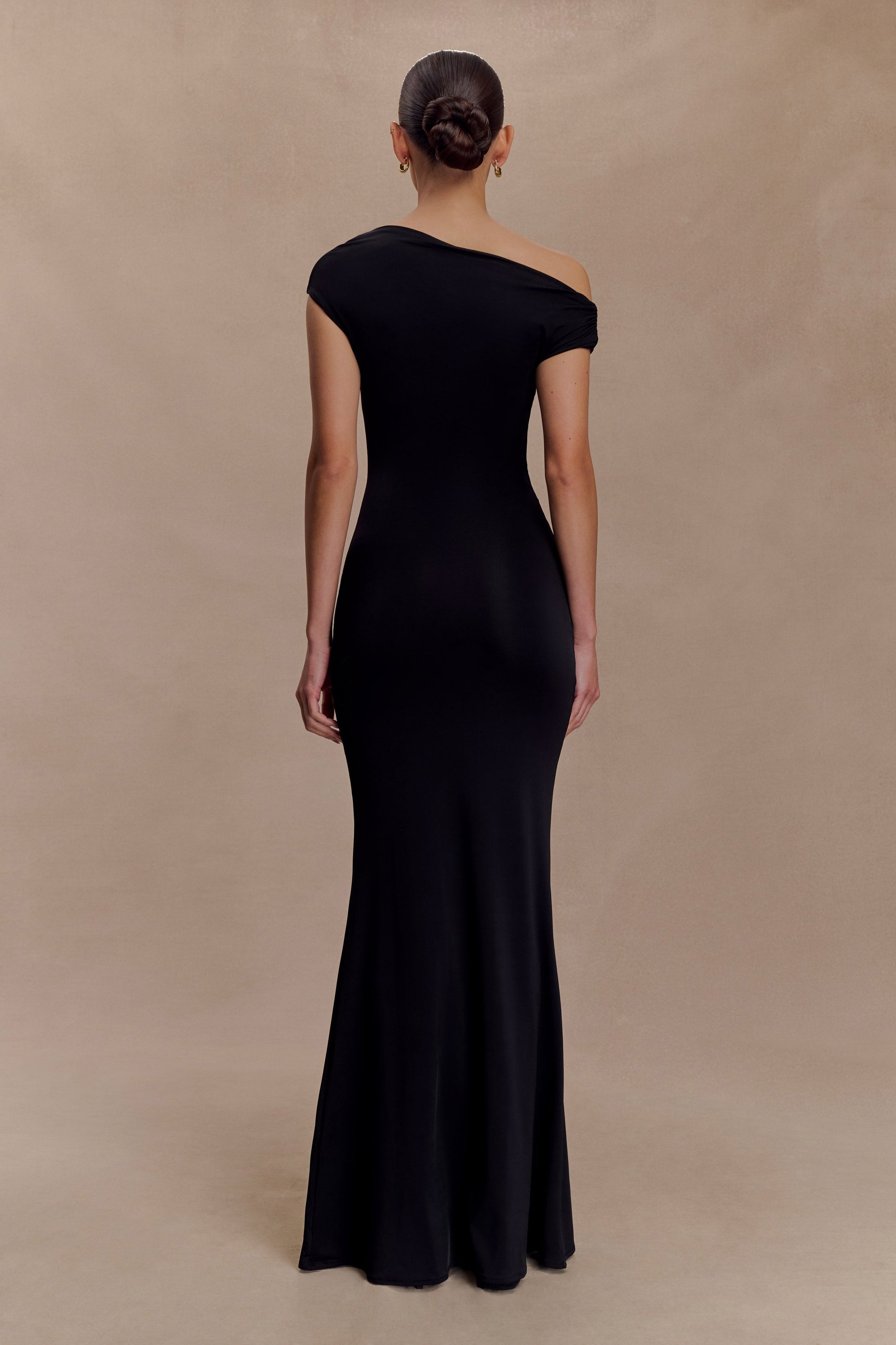 Kinsley Slinky Maxi Dress With Hardware - Black #2