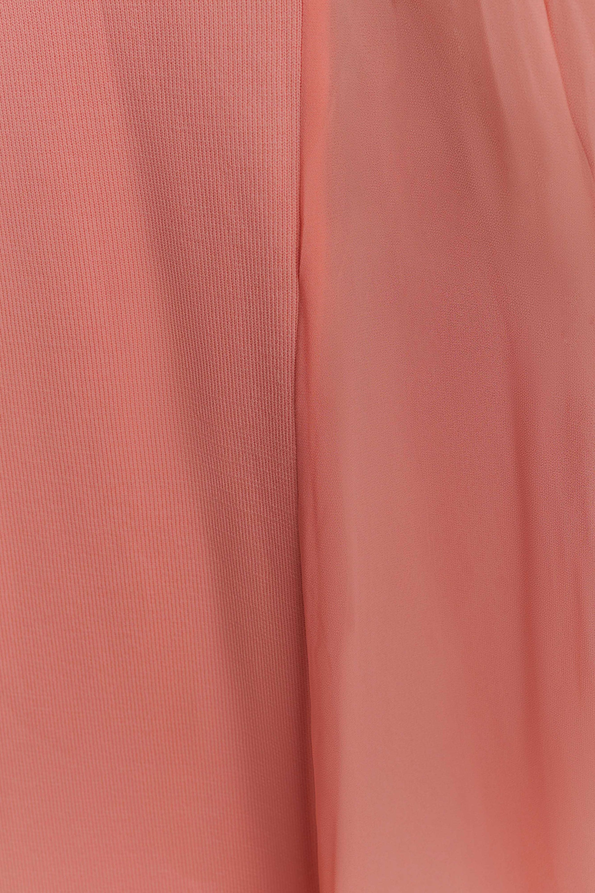 Soleil Knit And Mesh Halter Maxi Dress - Coral #4