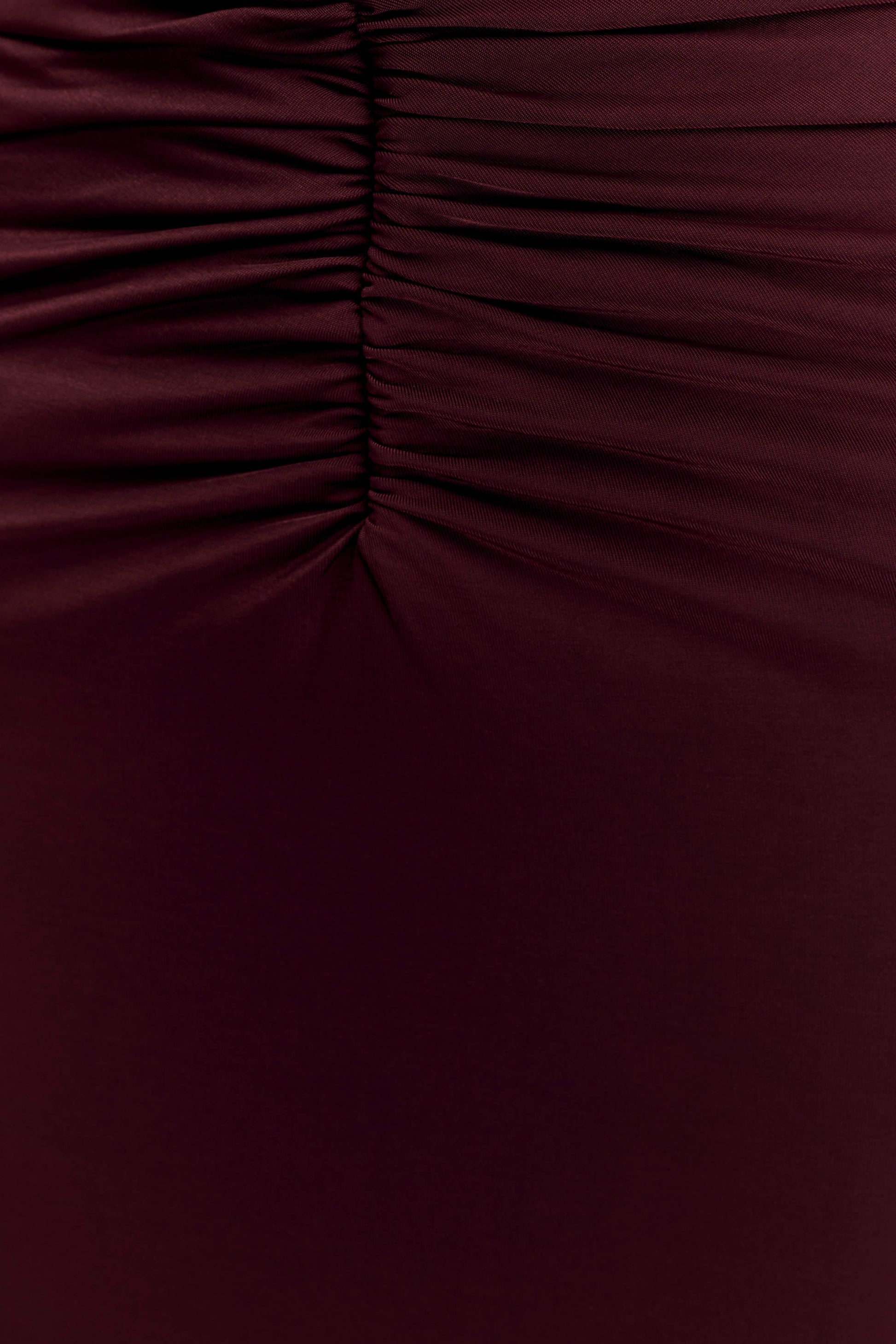 Rafaella Slinky And Mesh Maxi Dress - Mahogany #4