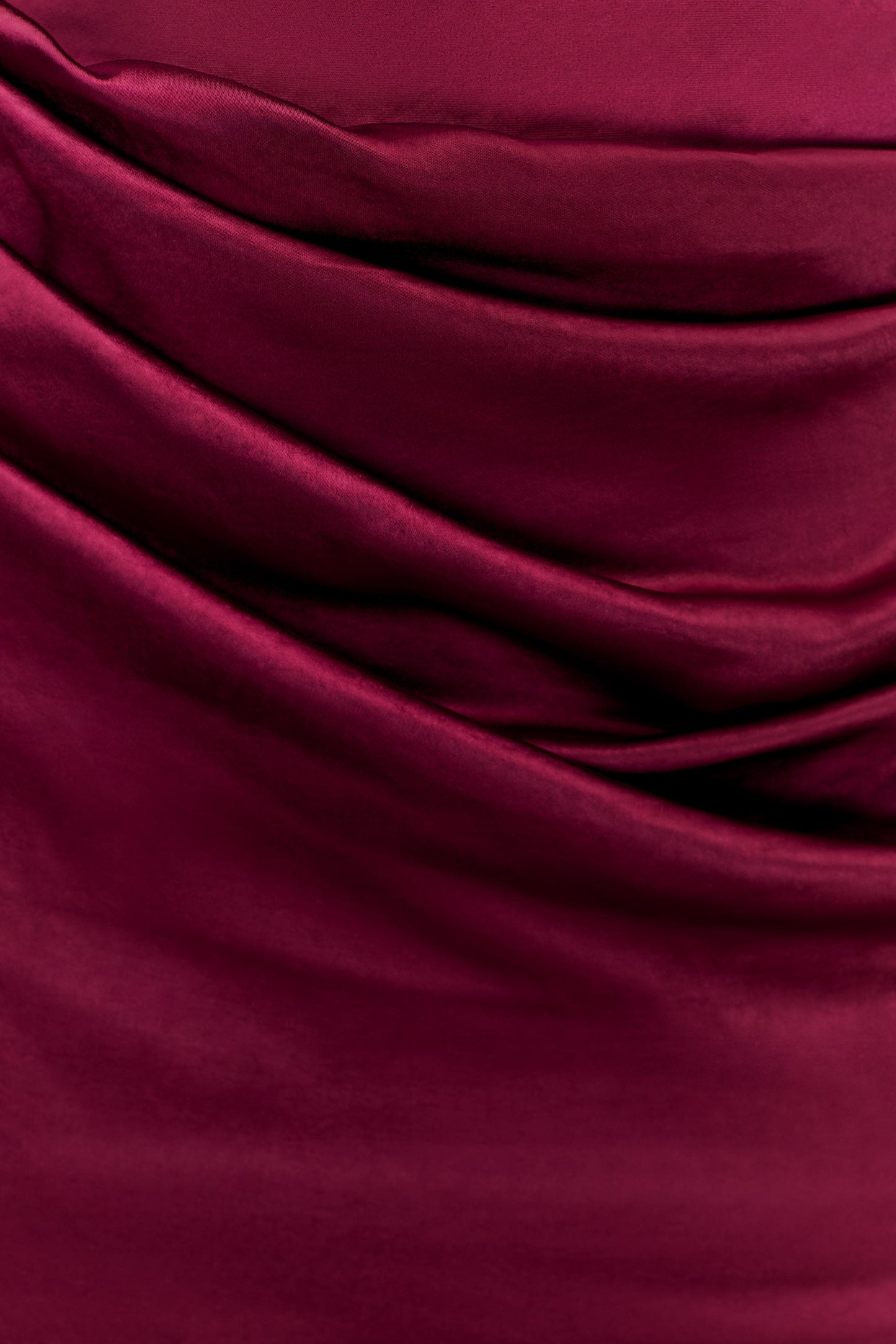 Dalia Off Shoulder Satin Maxi Dress - Mahogany
