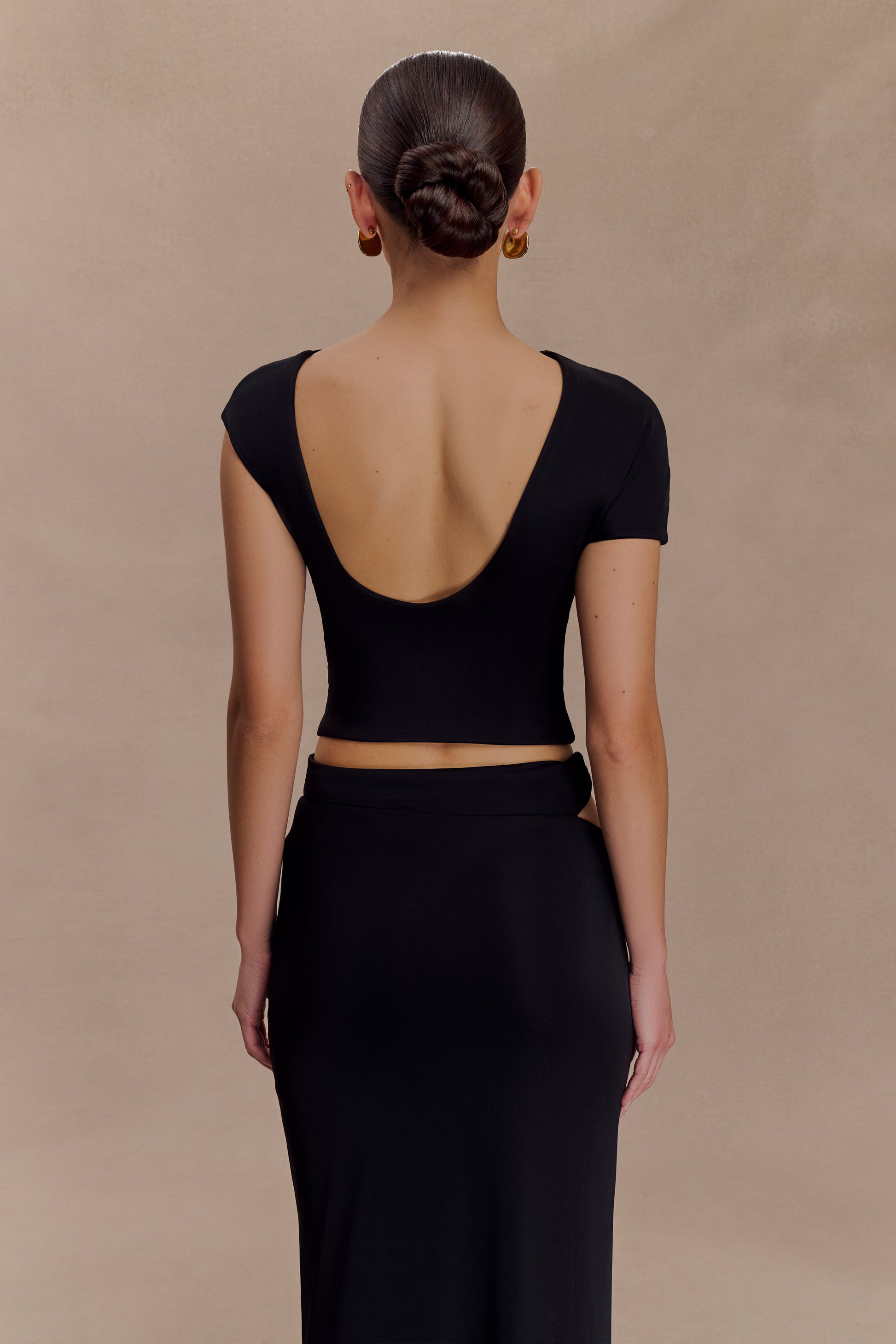 Haven Slinky Twist Top - Black #2