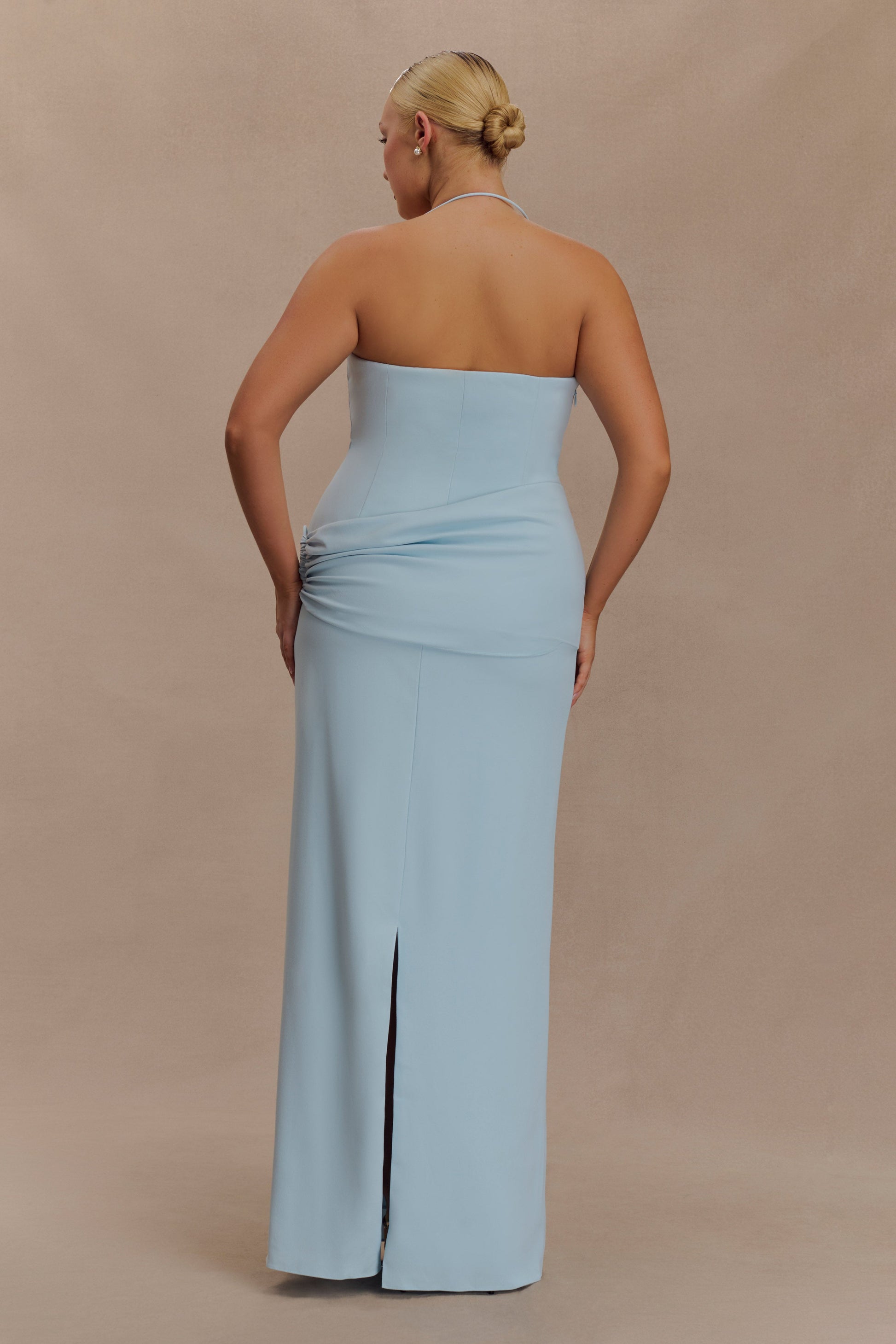 Lalia Teardrop Maxi Dress - Powder Blue #6