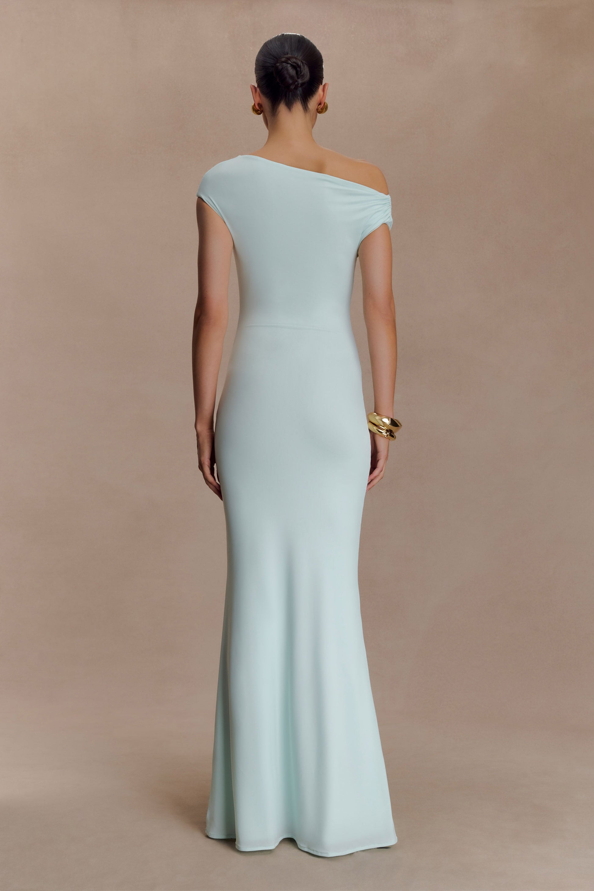 Kinsley Slinky Maxi Dress With Hardware - Lagoon #2