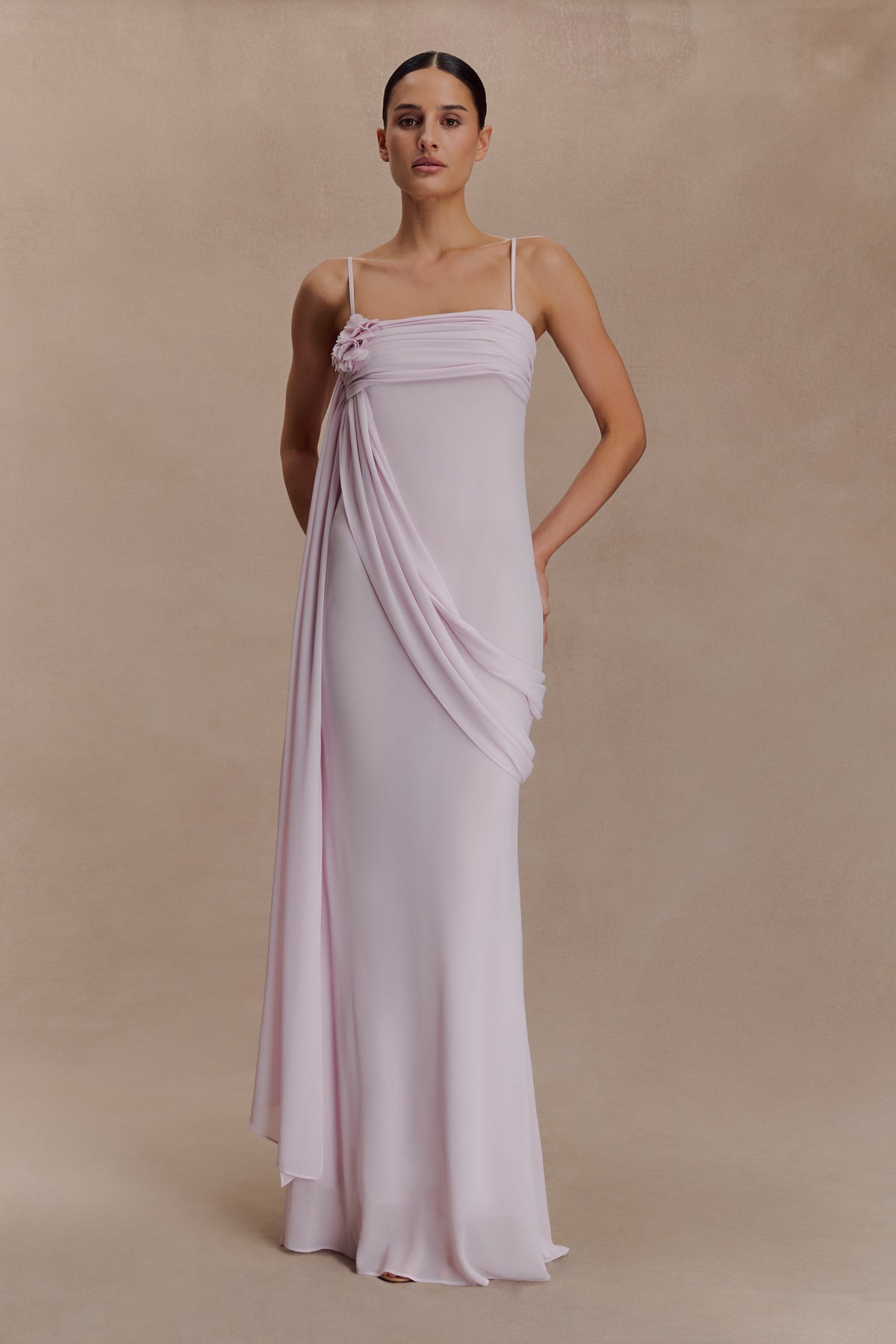 Leena Chiffon Maxi Dress - Light Lilac #5
