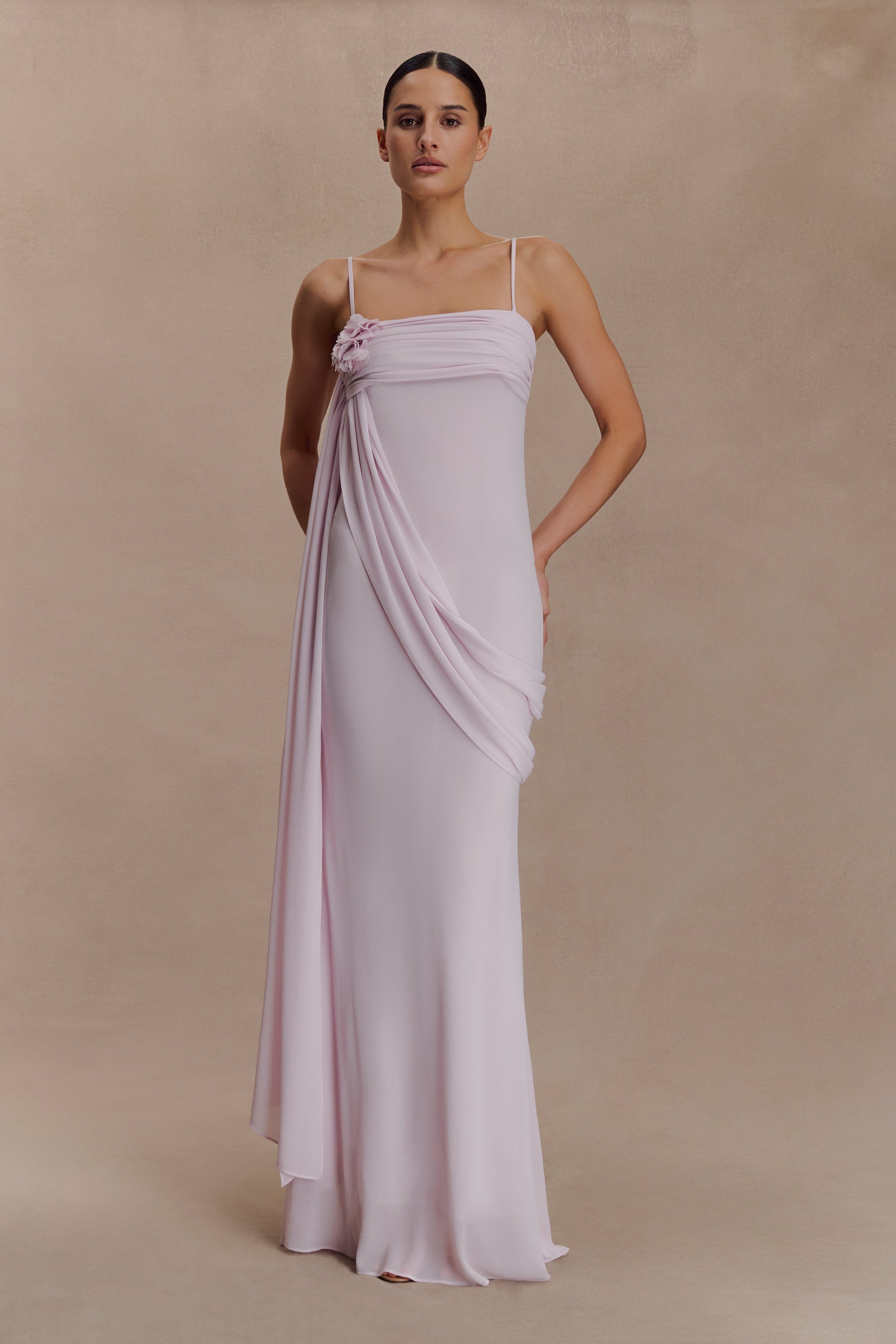 Leena Chiffon Maxi Dress - Light Lilac #5