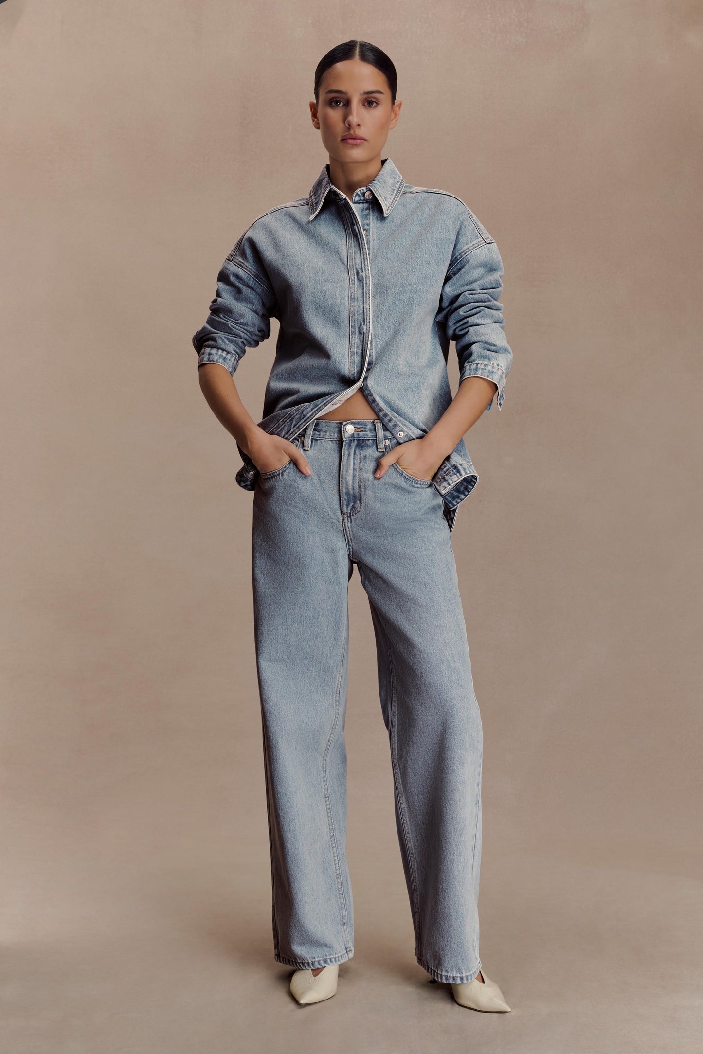 Mannon Mid Rise Denim Jeans - 80'S Blue