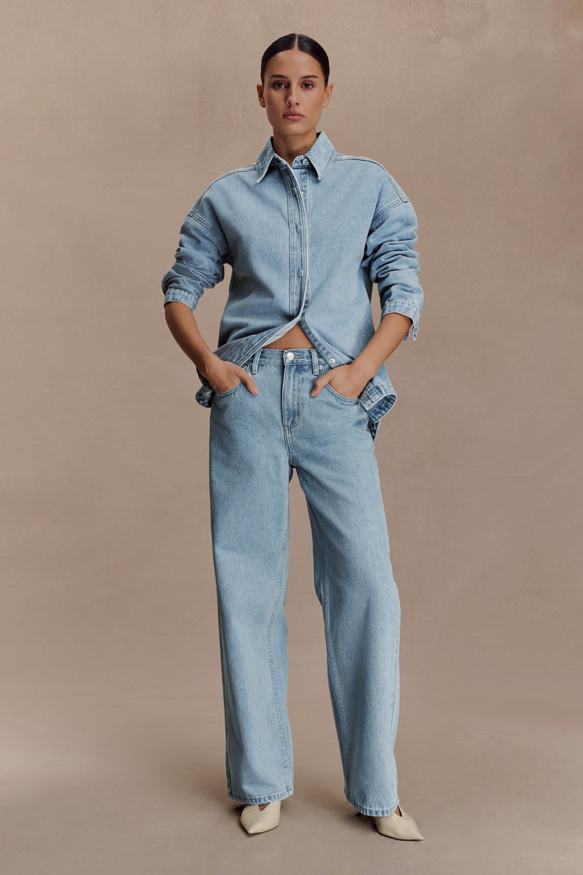 Mannon Mid Rise Denim Jeans - 80'S Blue #7