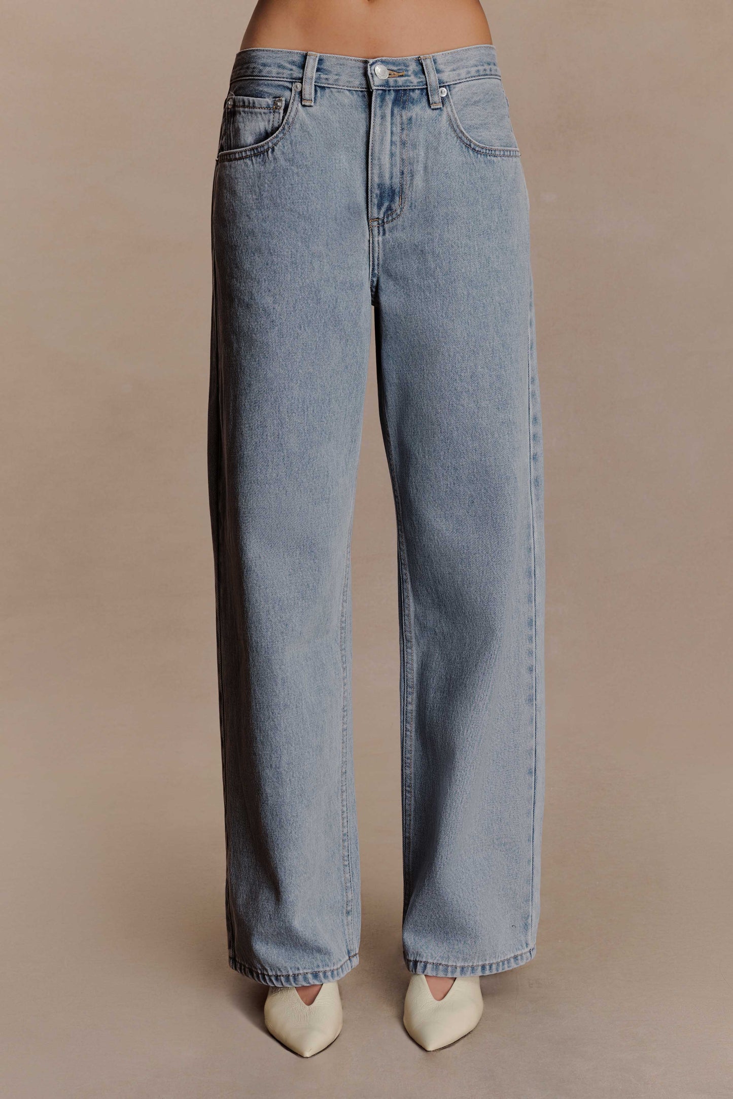 Mannon Mid Rise Denim Jeans - 80'S Blue
