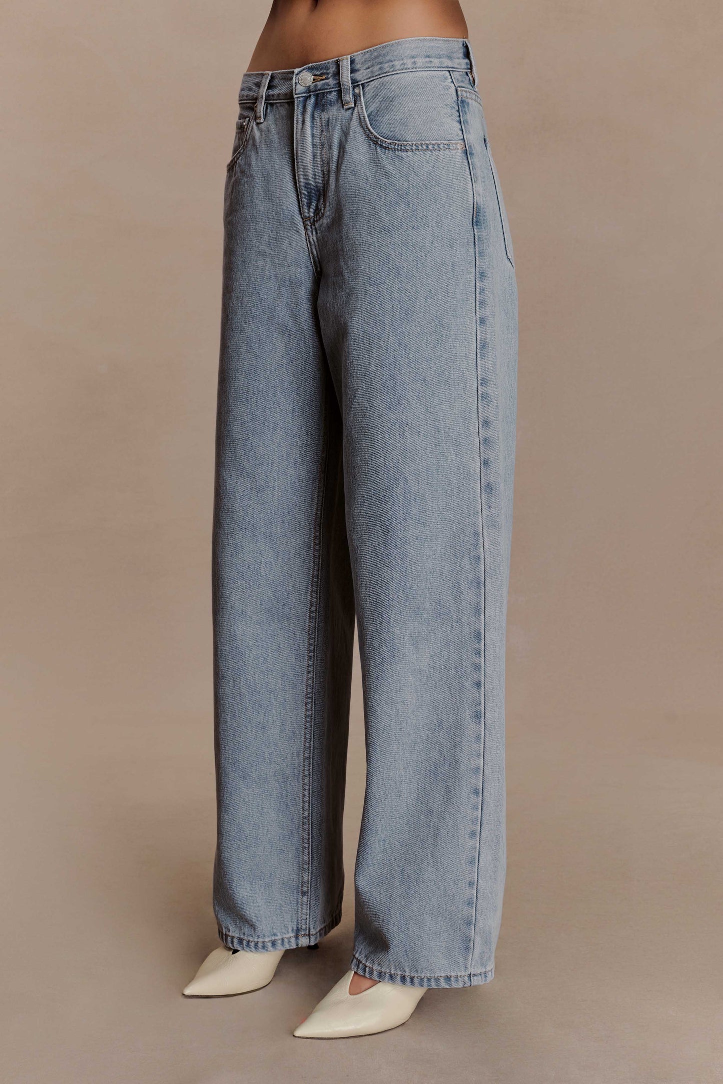 Mannon Mid Rise Denim Jeans - 80'S Blue