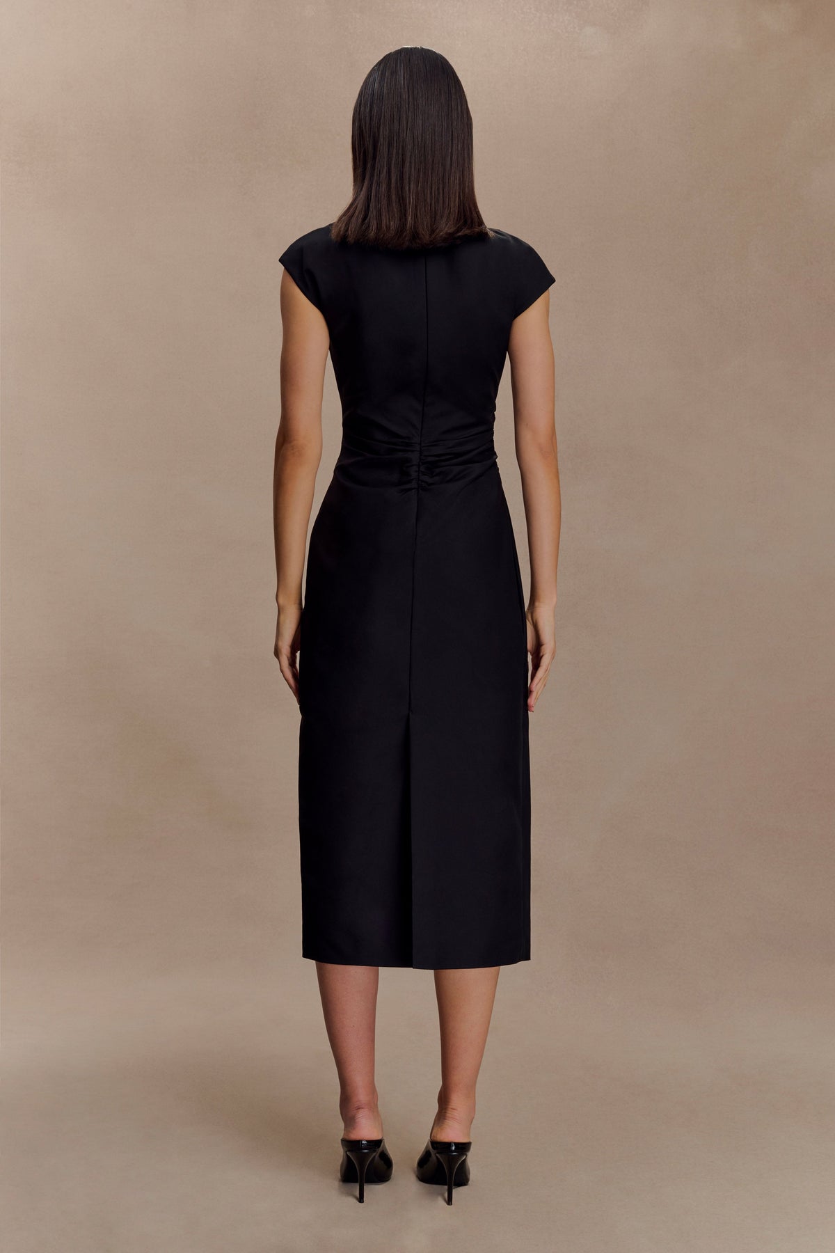 Lorena Cotton Midi Dress - Black #2